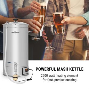 OneConcept Hopfengott 30, sladový kotol, 30 litrov, 30 - 140 °C, obehové čerpadlo, ušľachtilá oceľ