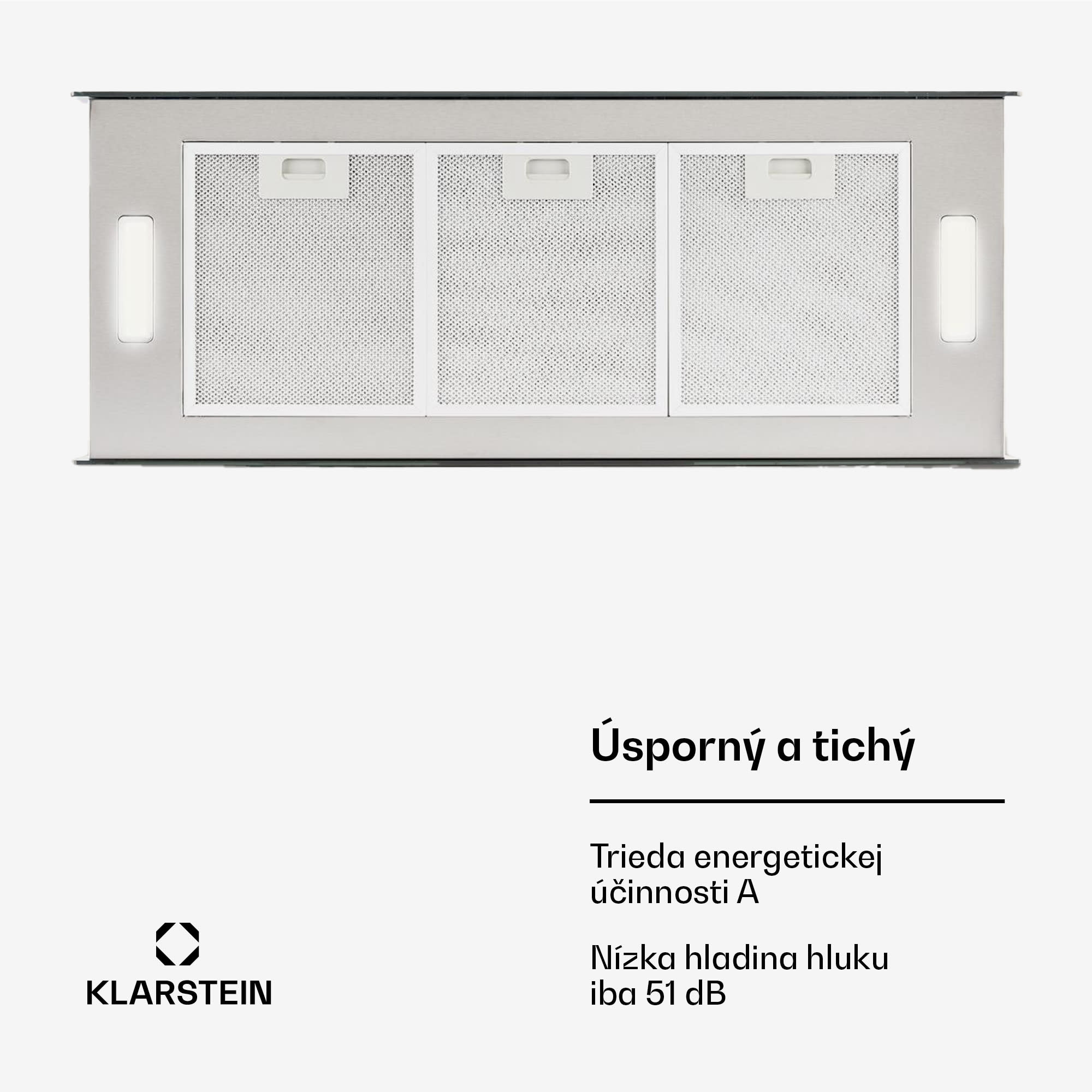 Klarstein Kronleuchter XL, digestor, 90 cm, ostrovčekový, 577 m³/h, dotykové ovládanie, LED, čierny – Obrázok 4