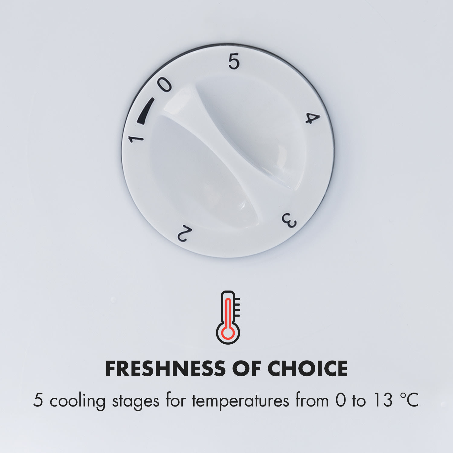 Klarstein Beersafe L Crystal White, chladnička, energet. trieda E, LED, 2 kovové police, sklenené dvere, biela – Obrázok 4