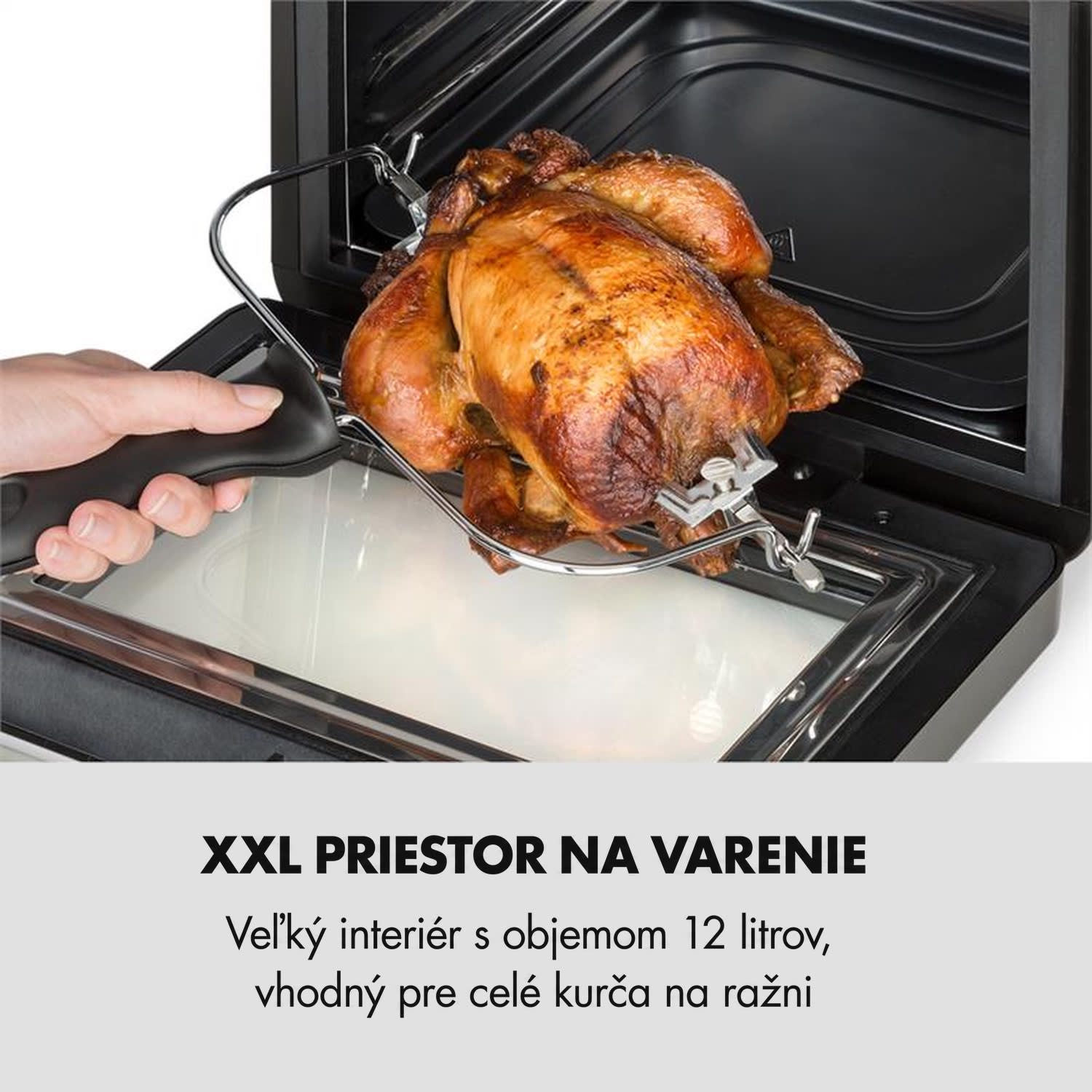 Klarstein AeroVital Cube, teplovzdušná fritéza, 1600 W, 12 l, časovač, 16 programov, čierna – Obrázok 3