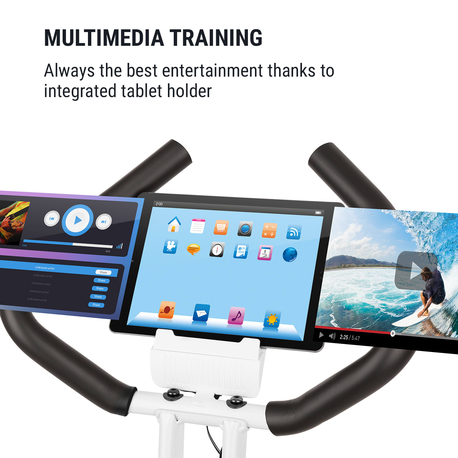 Capital Sports Azura Air, rotoped, domáci trenažér, X-bike, SilentBelt, magnetický odpor, sklápací – Obrázok 4