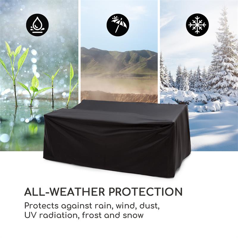 Blumfeldt Titania Raincover, ochranný kryt, 100 % polyester, ochrana v každom počasí, čierny – Obrázok 3