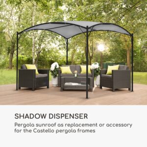 Blumfeldt Castello, pavilón-slnečná plachta, 3,5 x 3,5m, polyester, grau
