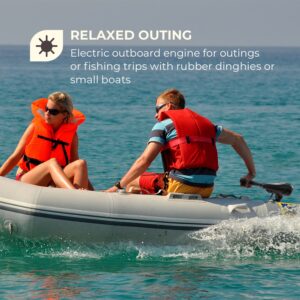 Waldbeck Barracuda 50, elektrický prívesný motor, 50 lbs/564 W, 12V, 3-krídlová vrtuľa