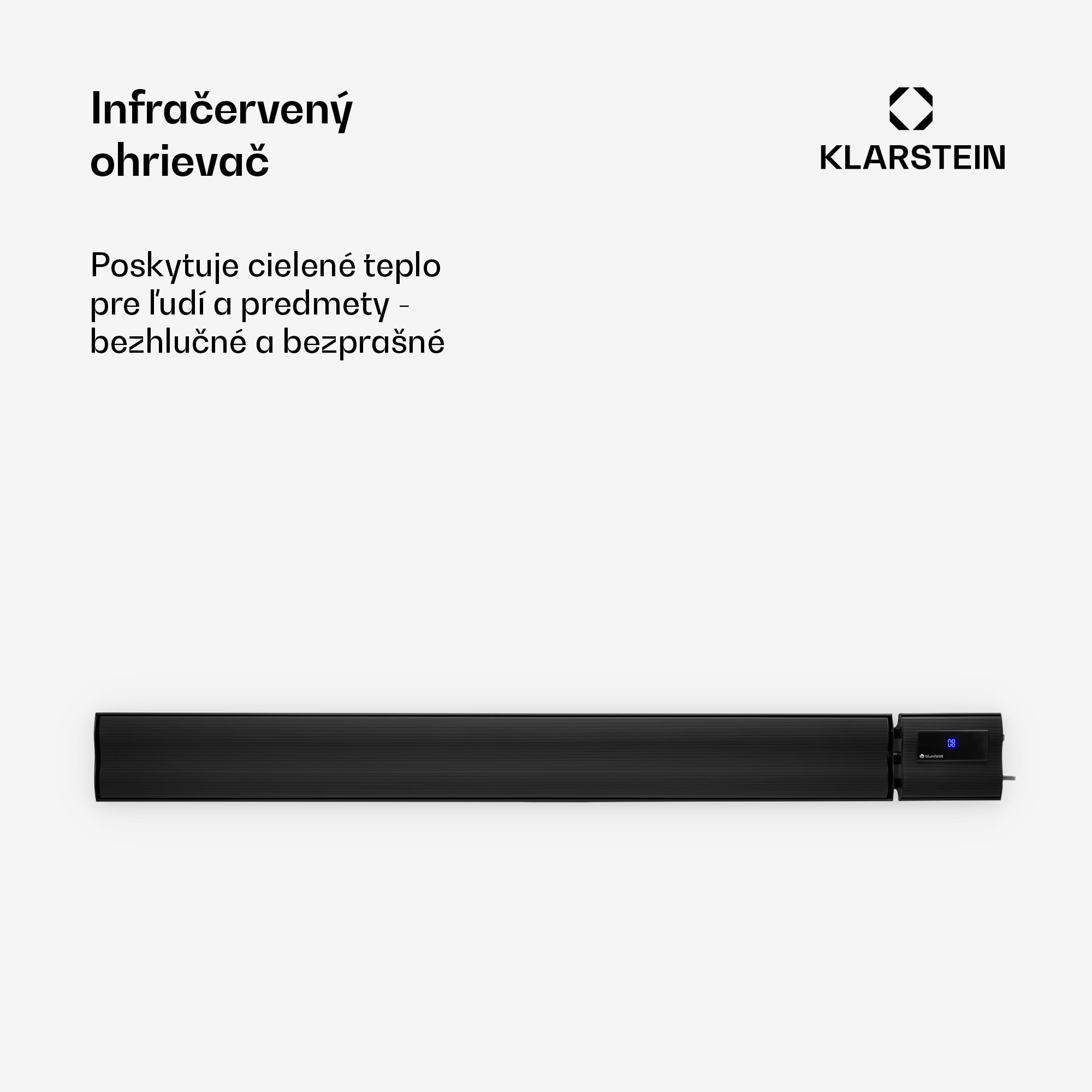 Blumfeldt Cosmic Beam Plus XXL, infračervený ohrievač, 3000 W, diaľkový ovládač, čierny – Obrázok 4