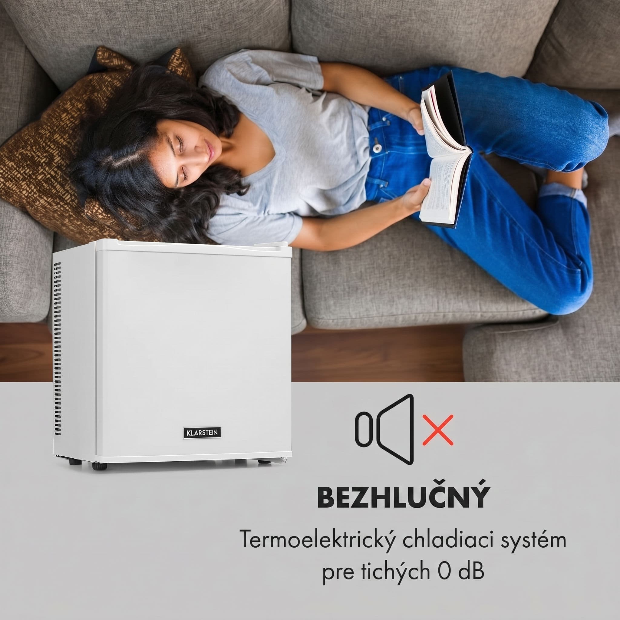 Klarstein Secret Cool, mini chladnička, minibar, 13 l, energet. trieda G biela – Obrázok 2