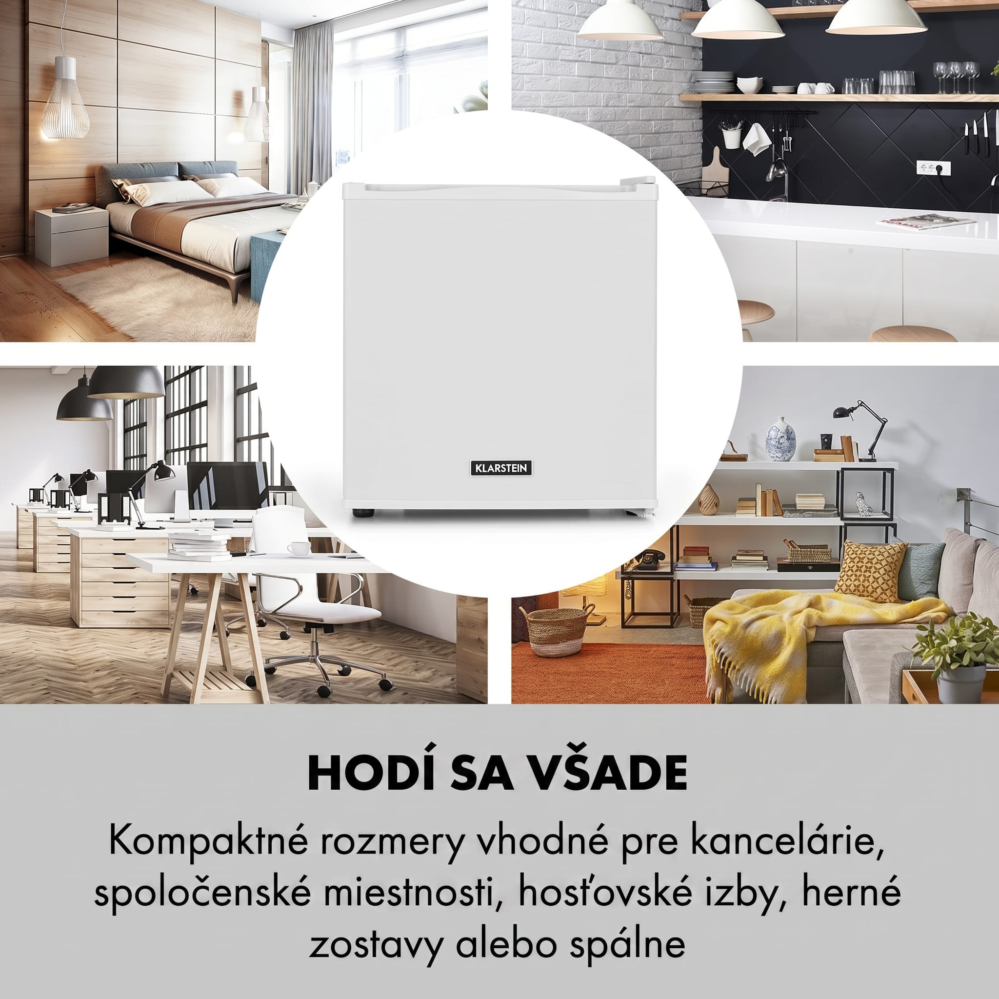 Klarstein Secret Cool, mini chladnička, minibar, 13 l, energet. trieda G biela – Obrázok 3