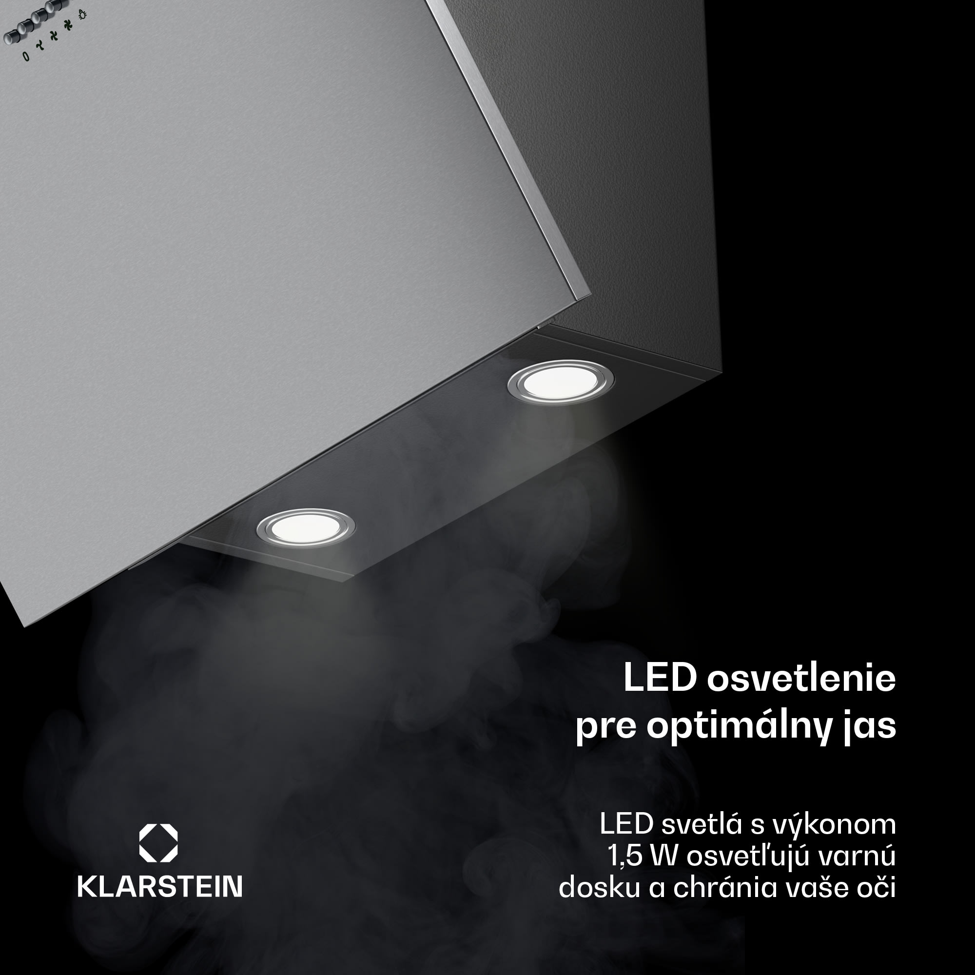 Klarstein Silver Lining 60, digestor, 60 cm, nástenný, 568 m³/h, A, nehrdzavejúca oceľ – Obrázok 4