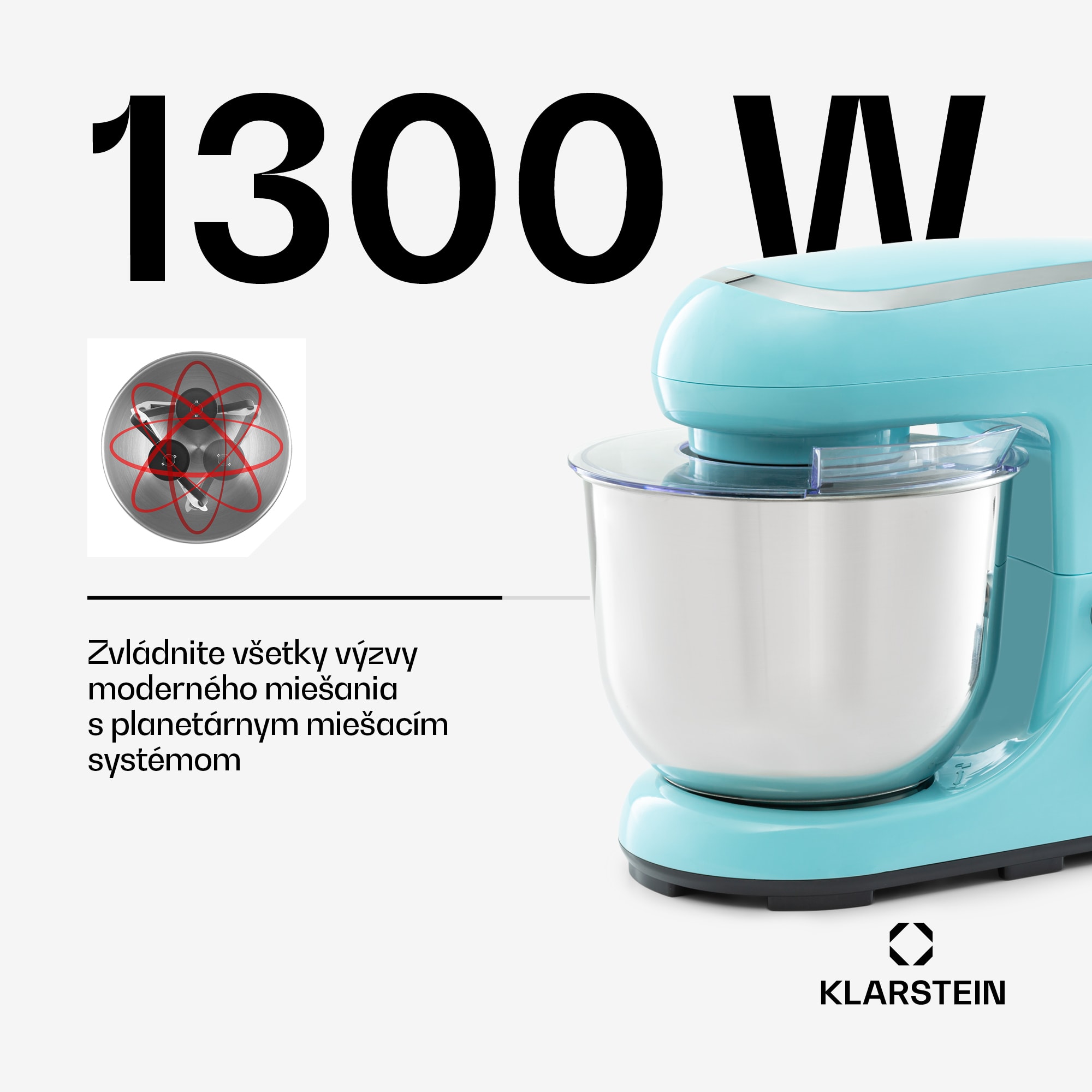 Klarstein Bella Pico 2G, kuchynský robot, 1300 W, 1,7 PS, 6 stupňov, 5 l – Obrázok 2