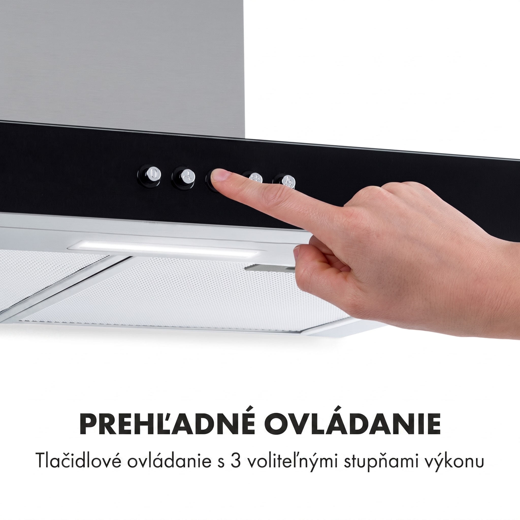 Klarstein Darya, digestor, 60 cm, 310 m³/h, nehrdzavejúca oceľ, strieborný – Obrázok 4