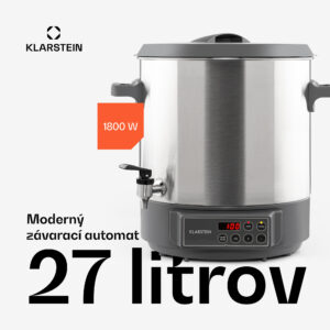 Klarstein Lady Marmalade, zavárací hrniec, dávkovač nápojov, 27 l, 100 °C, , nehrdzavejúa oceľ