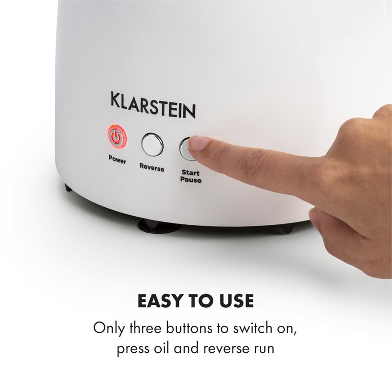 Klarstein Olivia, lis na olej, lisovanie za studena, 650 W, 700 g, 2 lisovacie závitovky – Obrázok 4