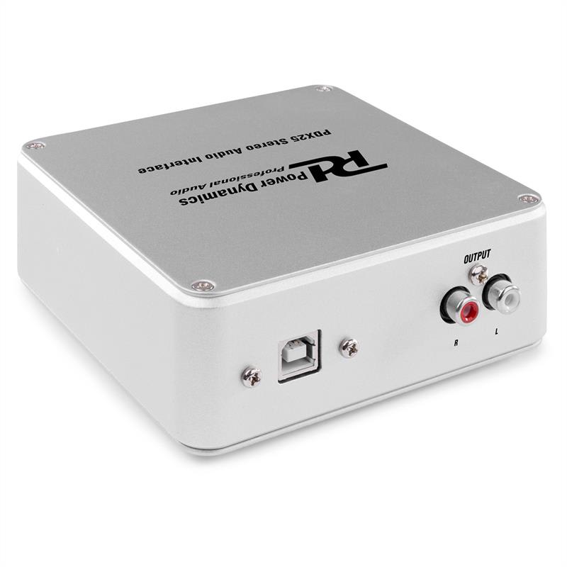 Power Dynamics PDX25, stereo-audio rozhranie, vrátane Audacity softvéru