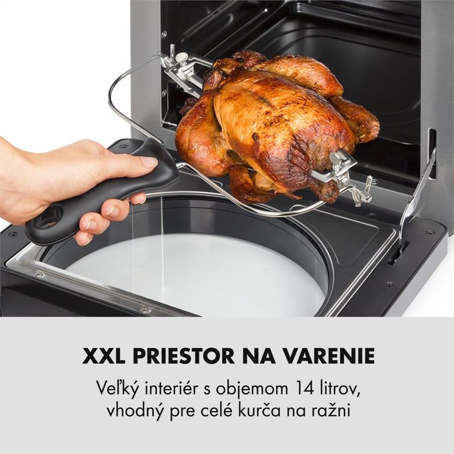 Klarstein AeroVital easy touch, teplovzdušná fritéza, 1700 W, 14 l, 16 programov, čierna – Obrázok 3