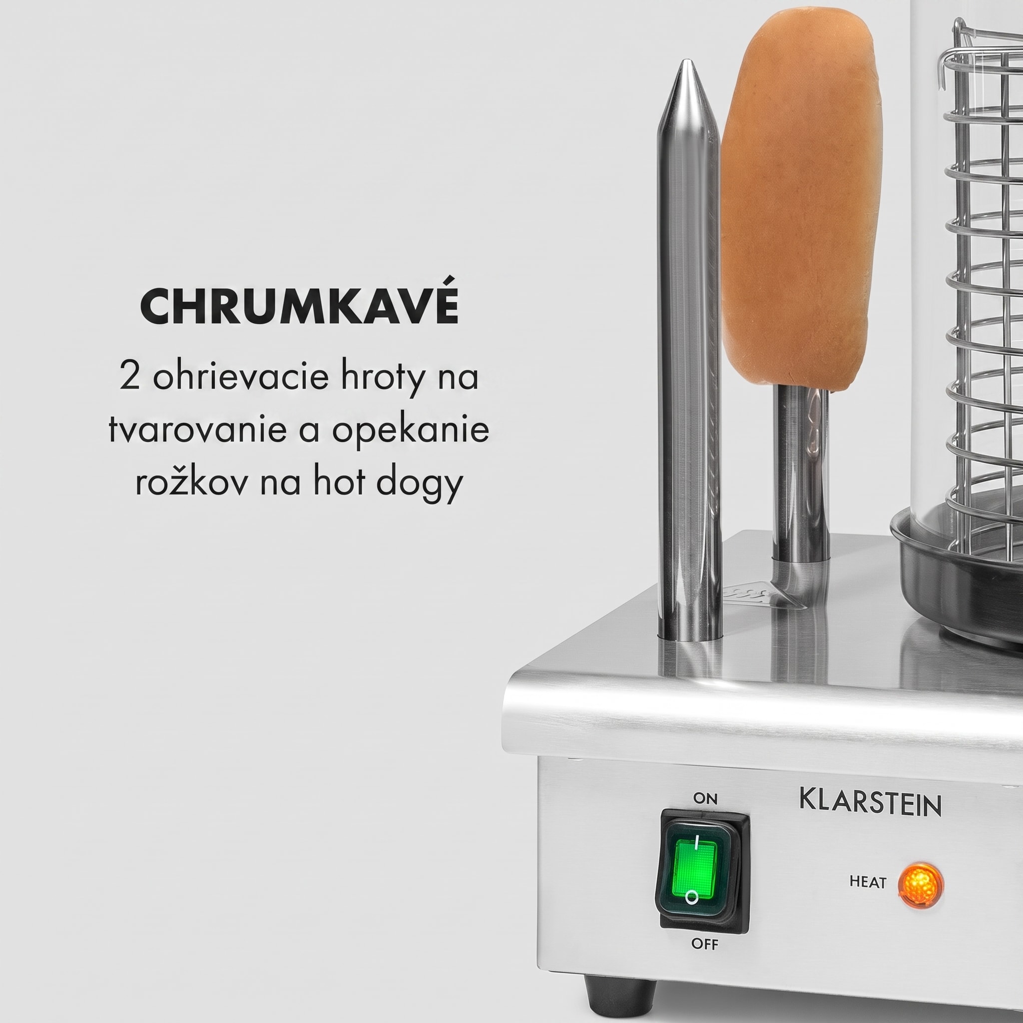 Klarstein Wurstfabrik 550, hotdogovač, 550 W, 5 l, 30 – 100 °C, sklo, nehrdzavejúca oceľ – Obrázok 4