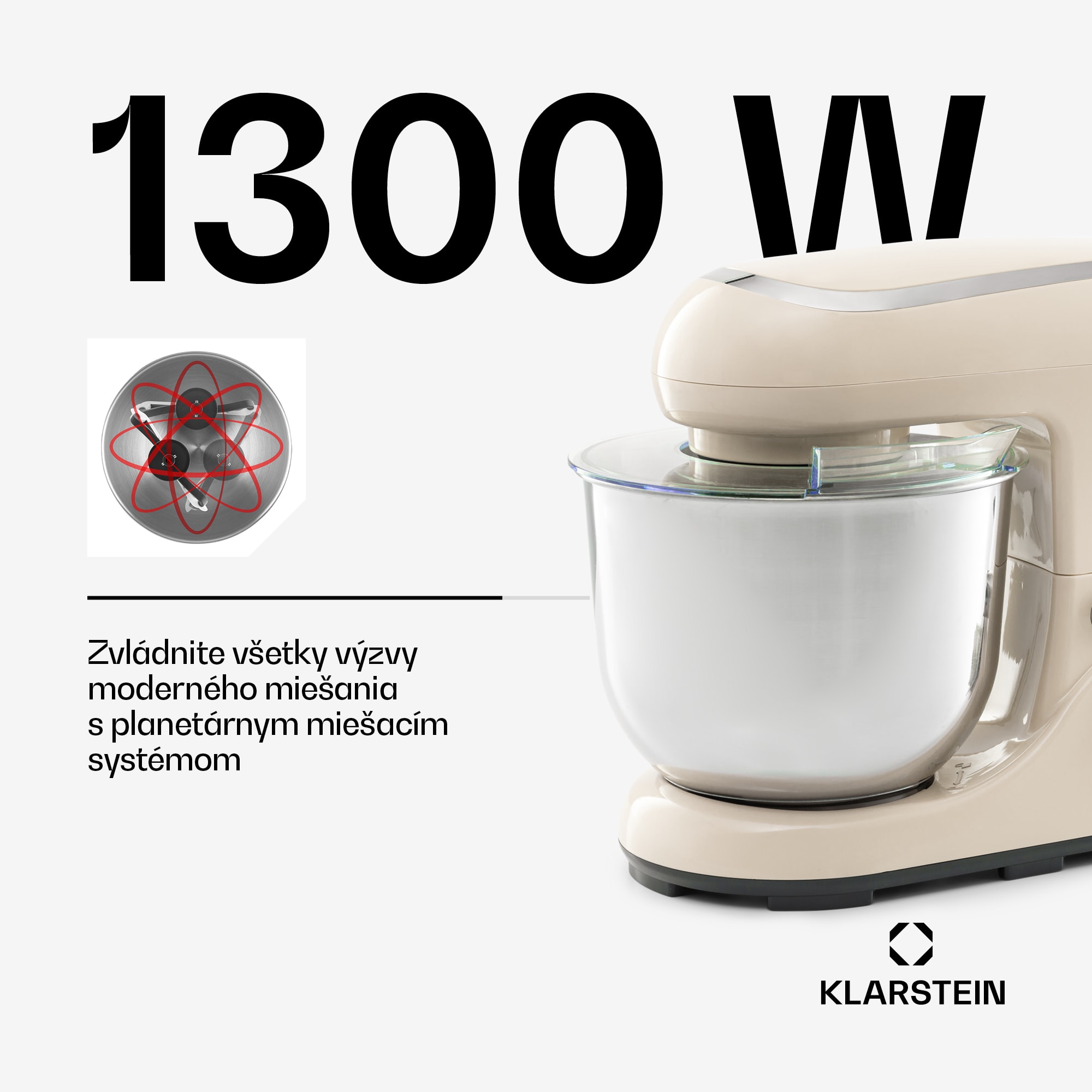 Klarstein Bella Pico 2G, kuchynský robot, 1300 W, 1,7 PS, 6 stupňov, 5 l – Obrázok 2