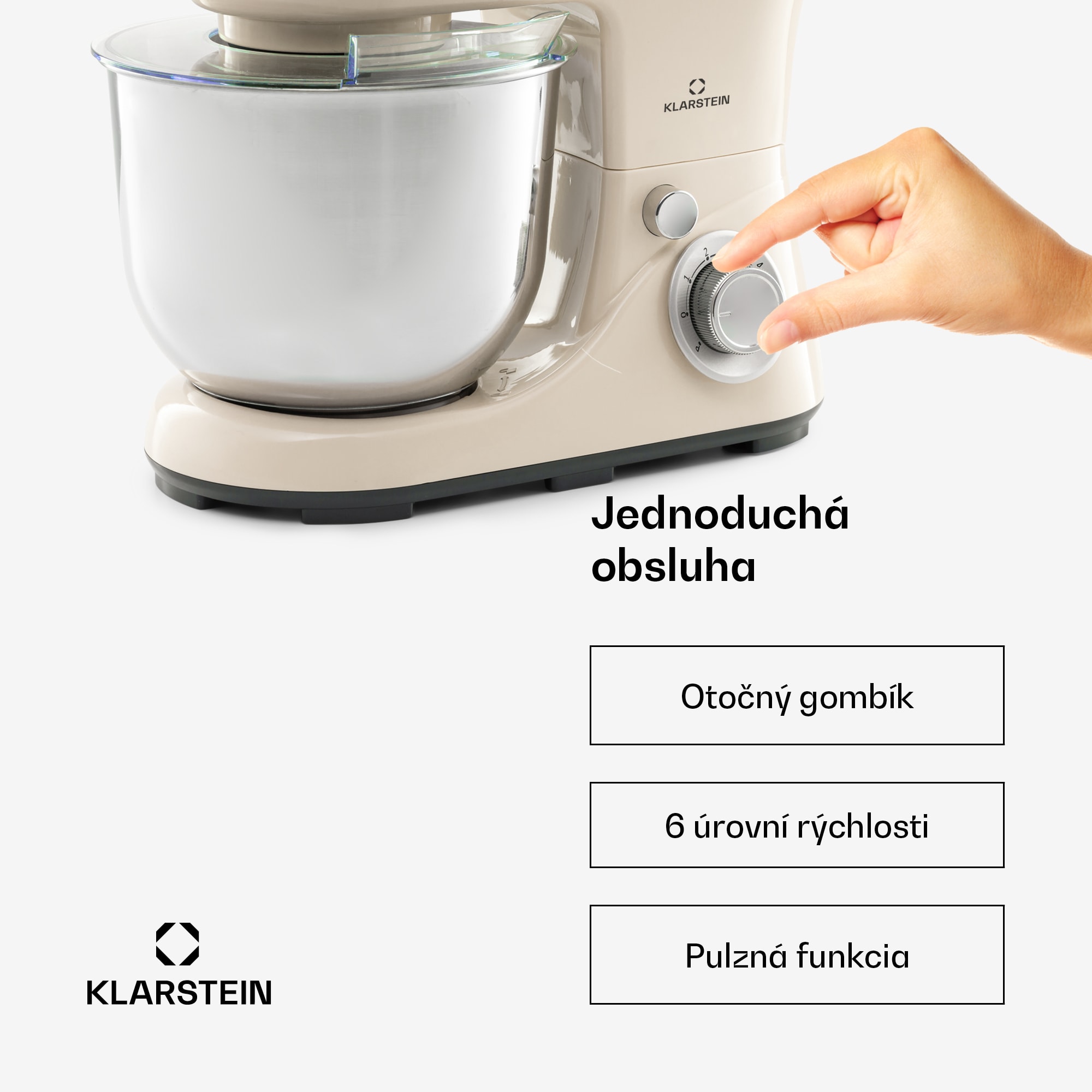 Klarstein Bella Pico 2G, kuchynský robot, 1300 W, 1,7 PS, 6 stupňov, 5 l – Obrázok 4