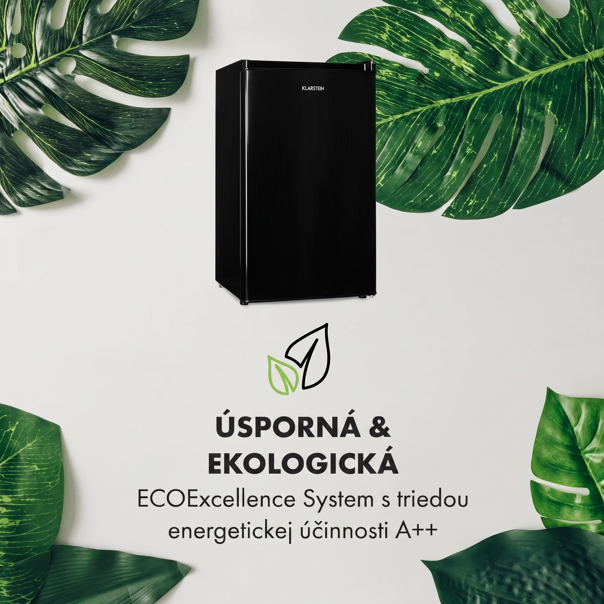 Klarstein Cool Cousin, chladnička s mrazničkou, 70/11 l, 40 dB, energet. trieda E, čierna – Obrázok 3