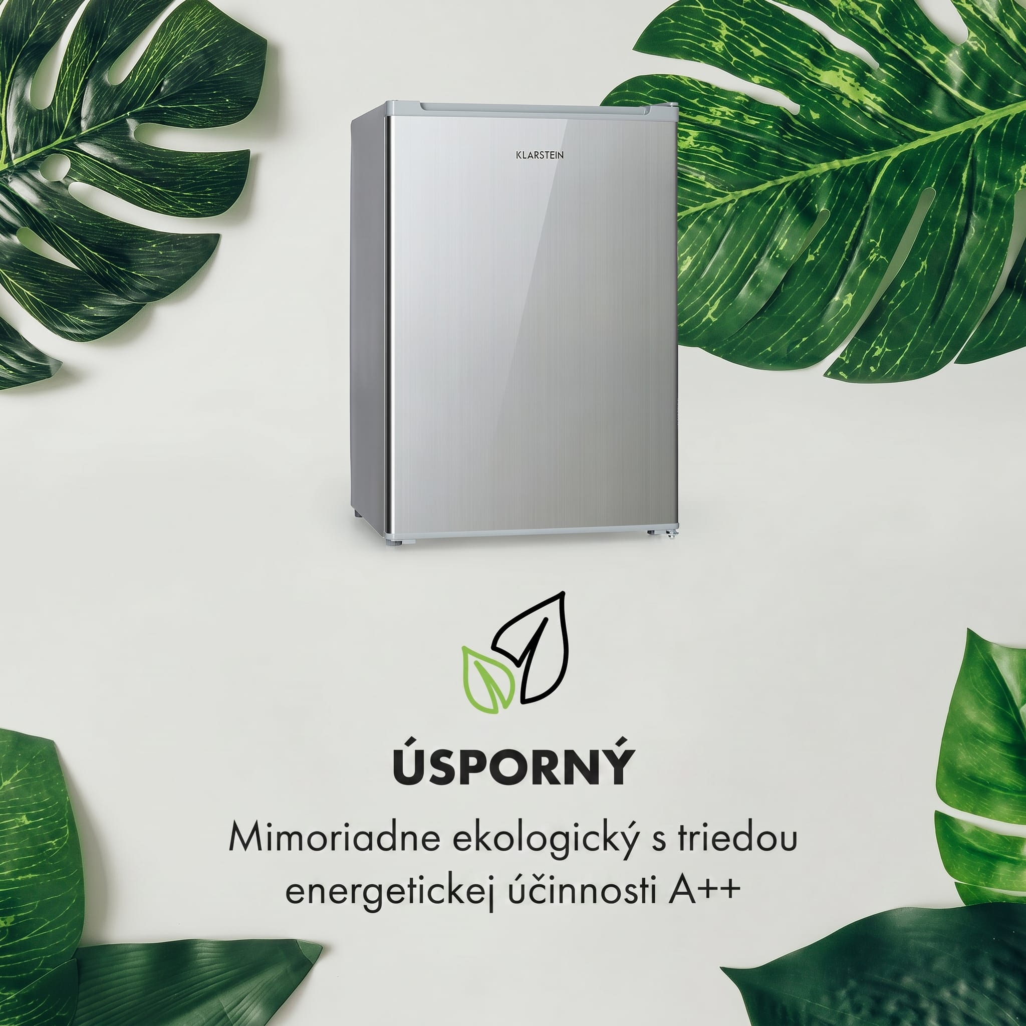Klarstein Delaware, chladnička, 75 l, mraziaci priečinok 4 l, energet. trieda E, kompresné chladenie – Obrázok 2