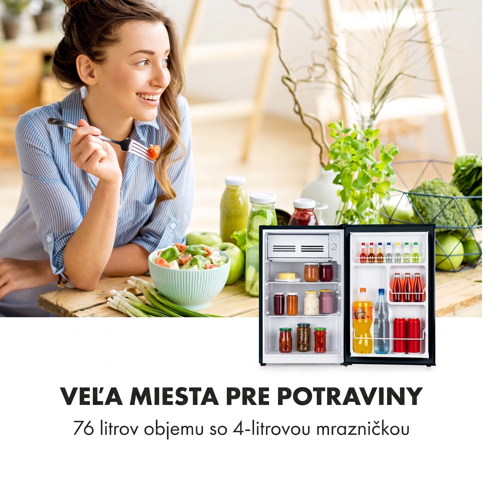 Klarstein Delaware, mraziaci priečinok 4 l, energet. trieda E, kompresné chladenie – Obrázok 3