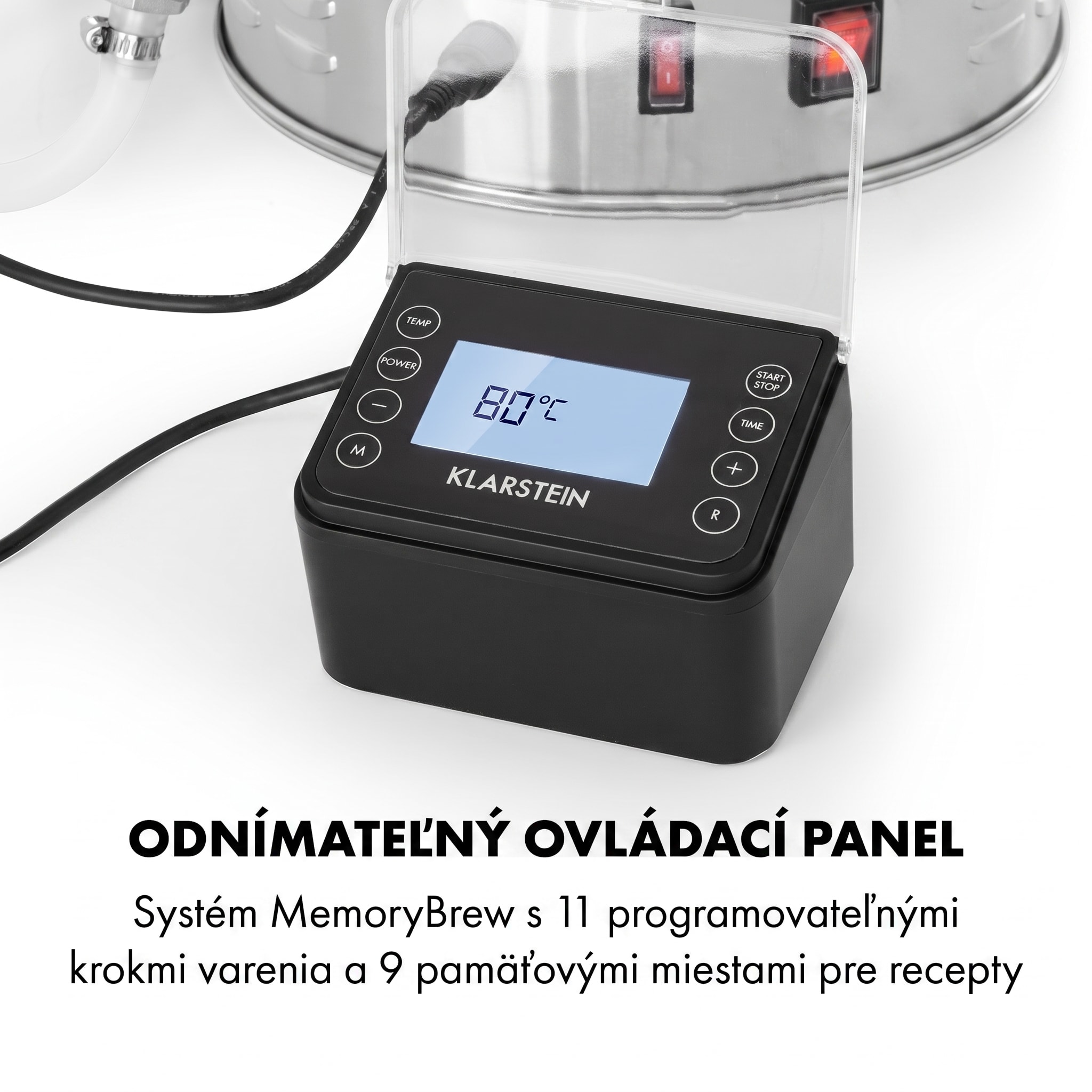 Klarstein Brauheld Pro, sladový kotol, 45 l, 3300 W, 30 – 100 °C, obehové čerpadlo, nehrdzavejúca oceľ – Obrázok 2