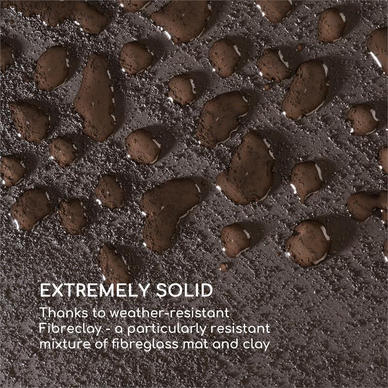 Blumfeldt Solid Grow Rust, kvetináč, 80 x 38 x 38 cm, fibreclay, hrdzavá farba – Obrázok 3
