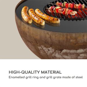Blumfeldt Heat Disc, kruhový nástavec na grilovanie s mriežkou pre grily s Ø 57 cm, oceľ, čierny