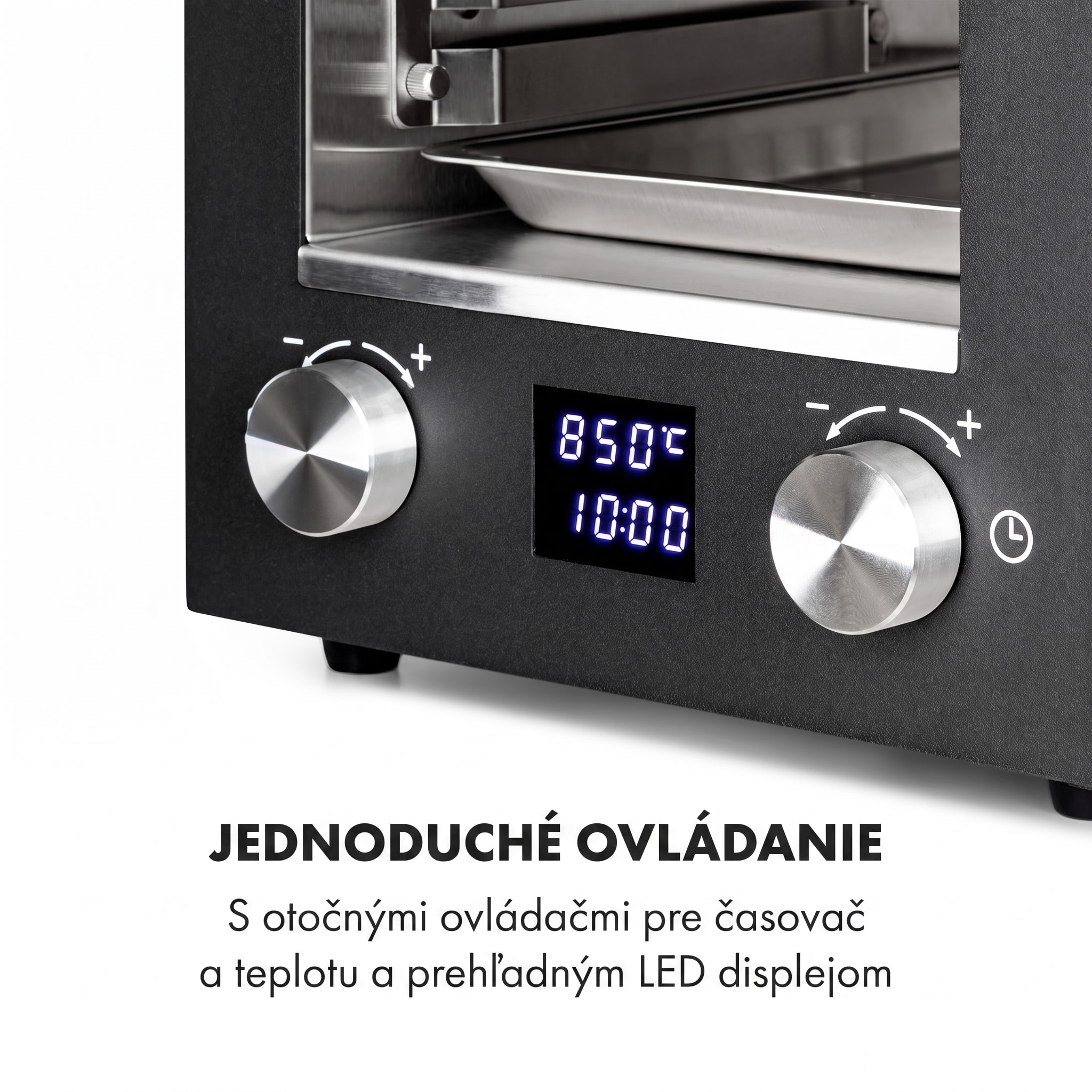 Klarstein Hannibal, vysokoteplotný gril, 2200 W, 850 °C, interiérový, nehrdzavejúca oceľ, čierny – Obrázok 4