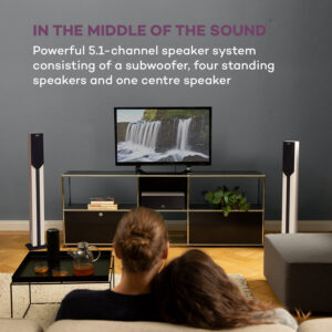 Auna Areal Elegance 5.1-kanálový surround systém 190W RMS BT USB SD AUX diaľkové ovládanie