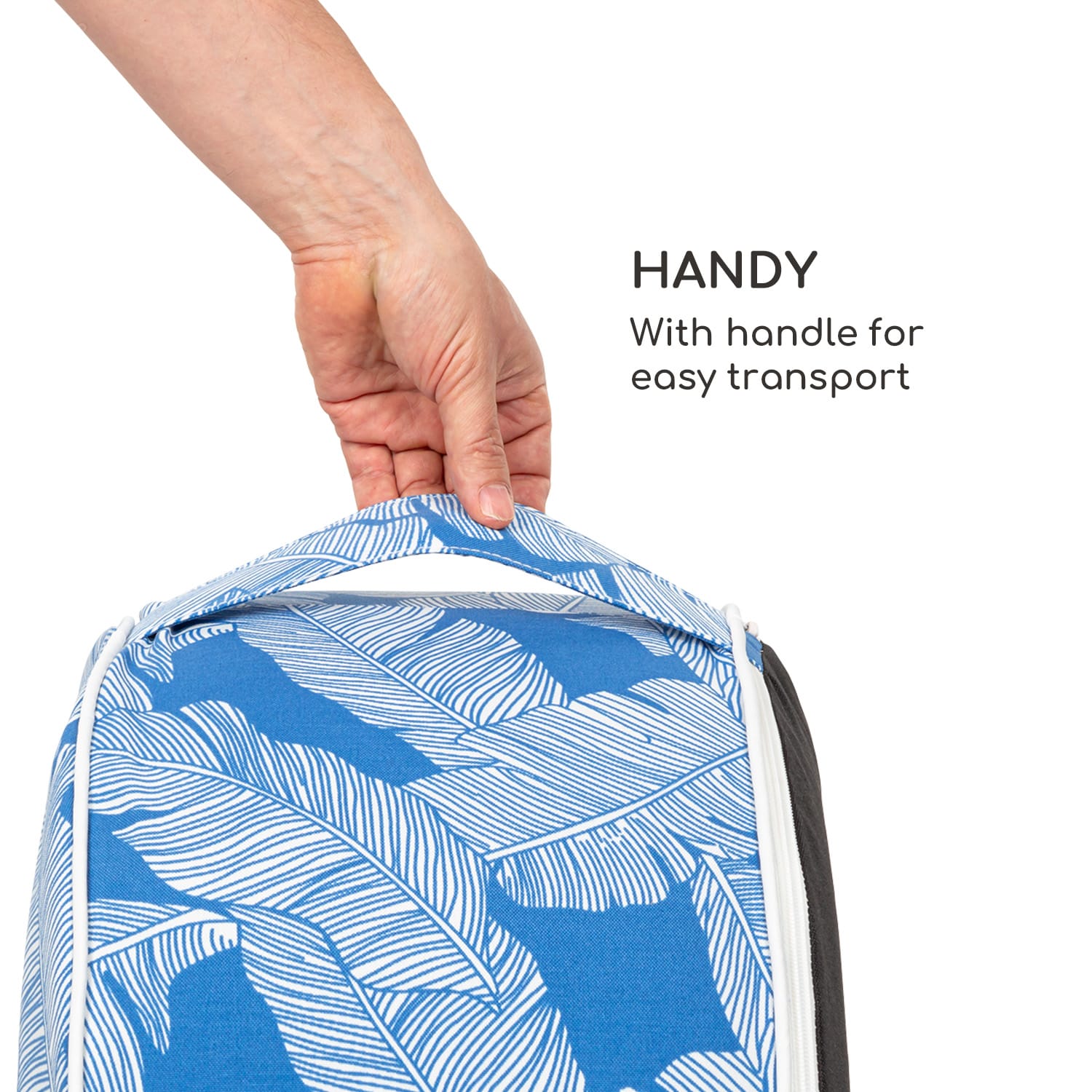 Blumfeldt Cloudio, sedačka, nafukovacia, 55 x 28 cm (Ø x V), PVC/polyester, modrá – Obrázok 3