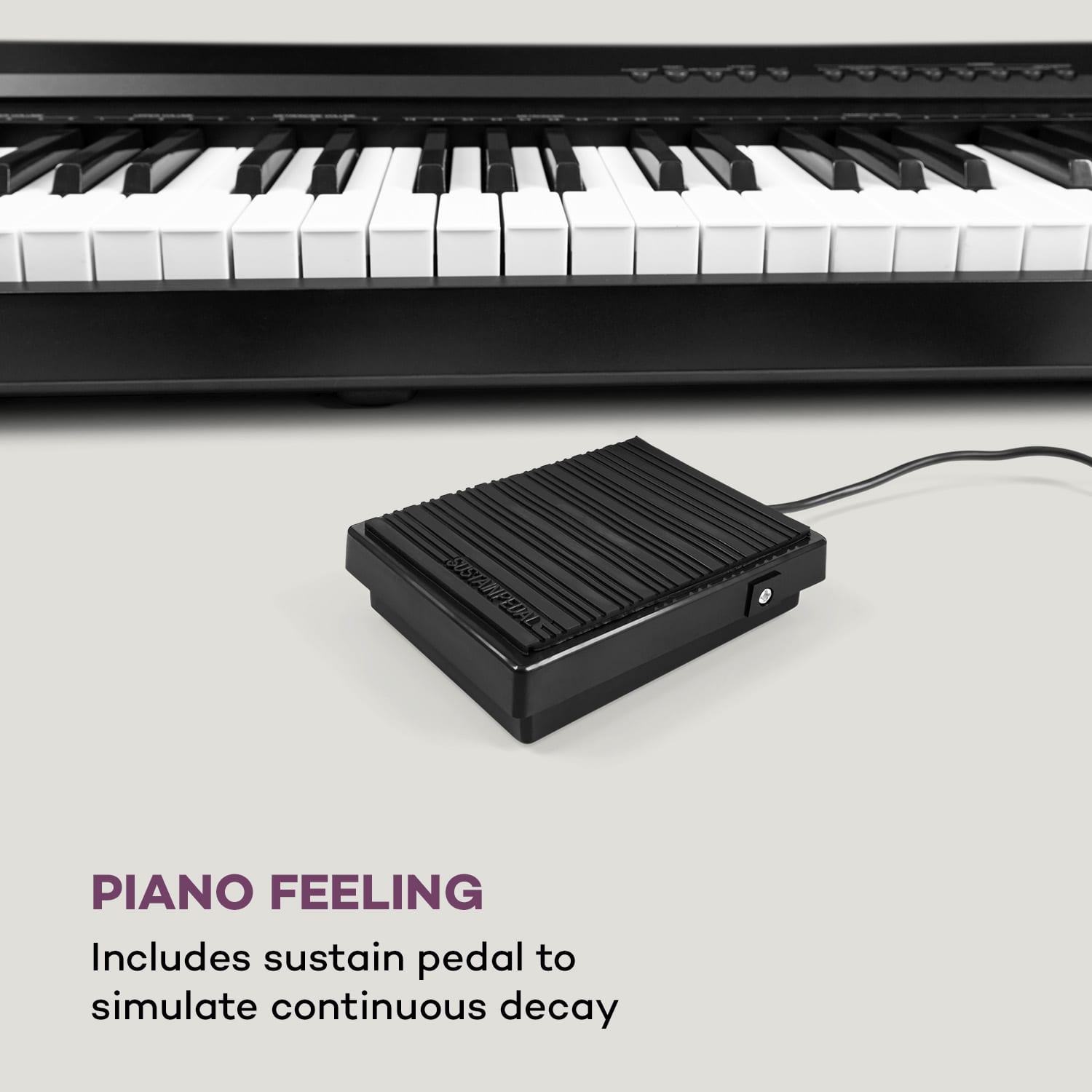 SCHUBERT Preludio Elektronický klavír 88 klávesov velocity sustain pedál čierny – Obrázok 3