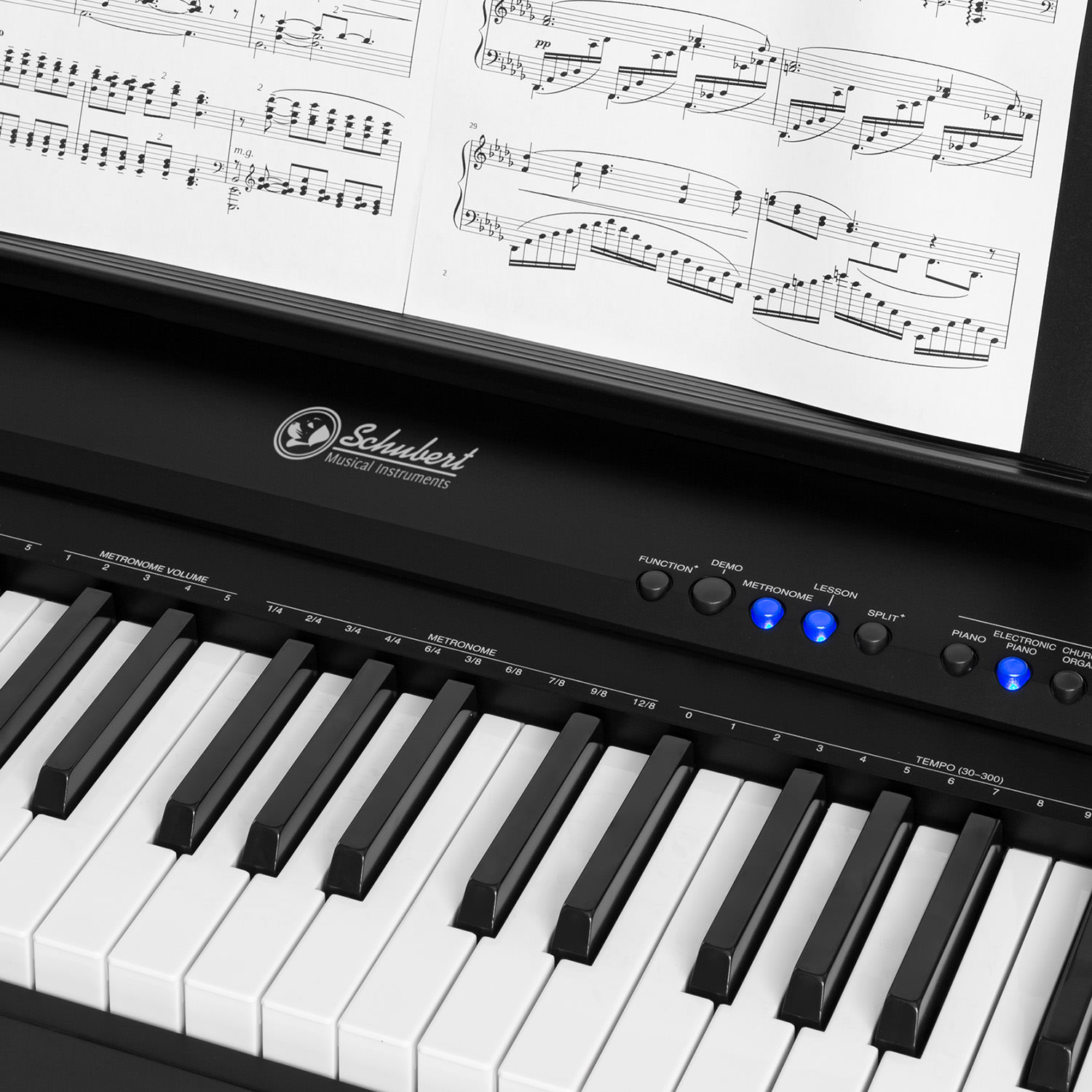 SCHUBERT Preludio Elektronický klavír 88 klávesov velocity sustain pedál čierny – Obrázok 4