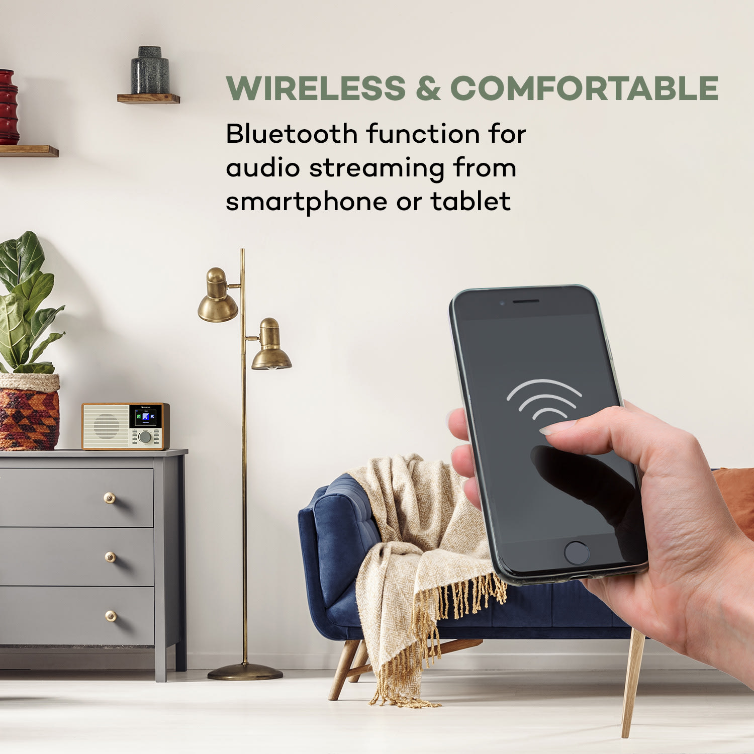 Auna IR-160 SE, internetové rádio, WLAN, USB,2.8" HCC displej, aplikácia AirMusic – Obrázok 2