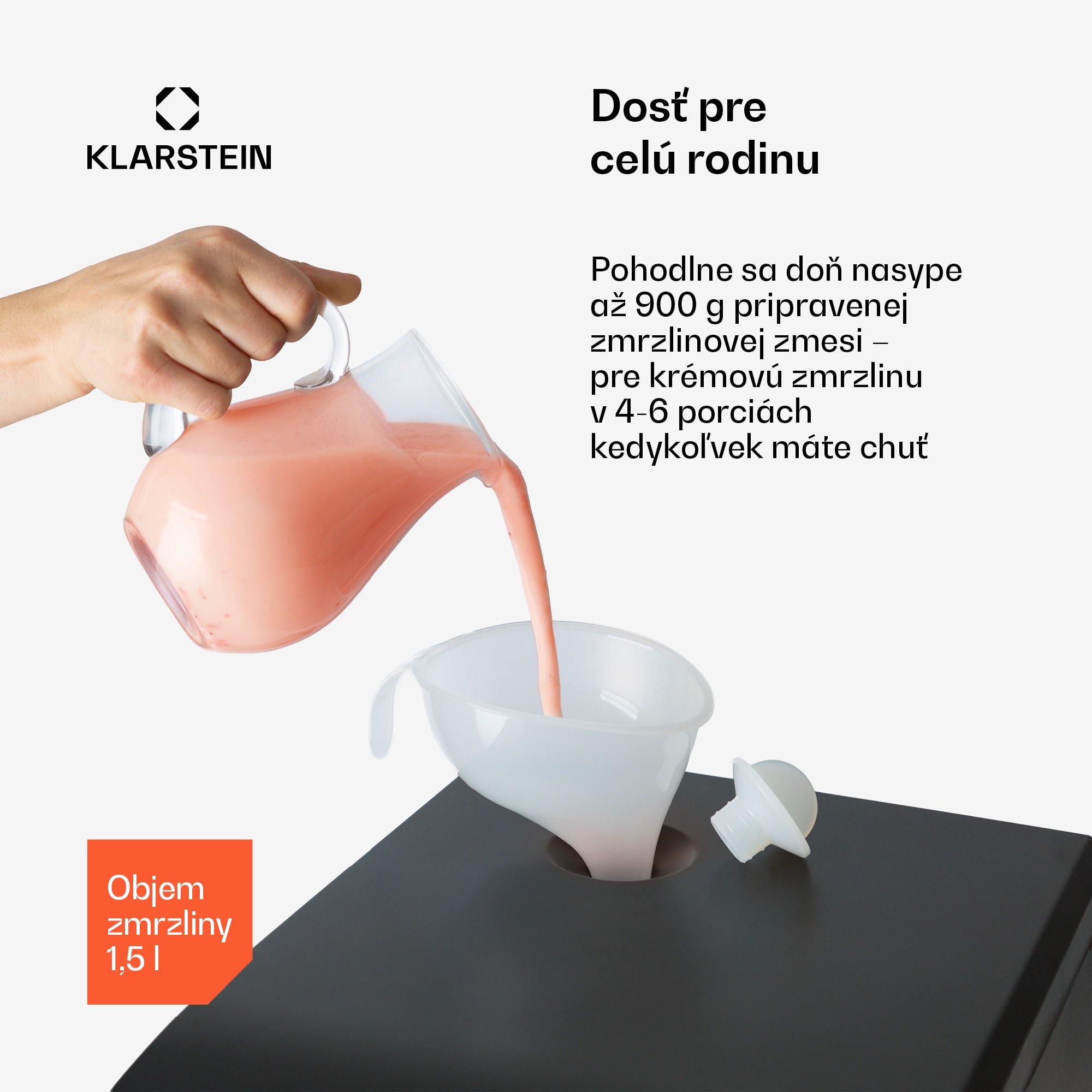 Klarstein Sweet Sundae zmrzlinovač kompresor 1,5l nehrdzavejúca oceľ čierny – Obrázok 3