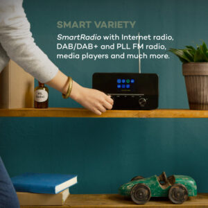 Auna Connect 150 SE, 2.1 internetové rádio, DAB/DAB+/PLL-FM, BT, Spotify, BT, čierne