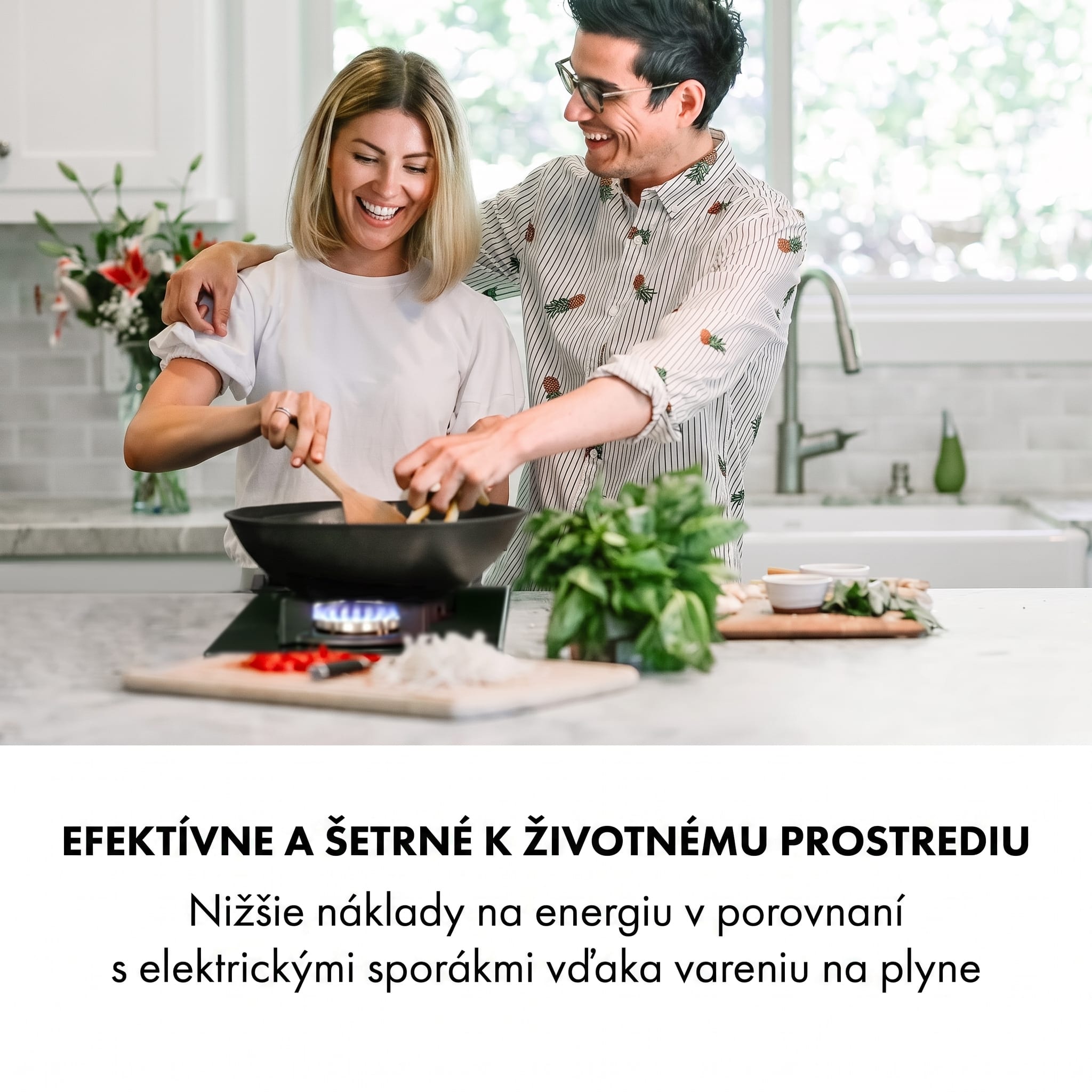 Klarstein Goldflame Domino, plynová varná doska, 2 mosadzné horáky, sklokeramika