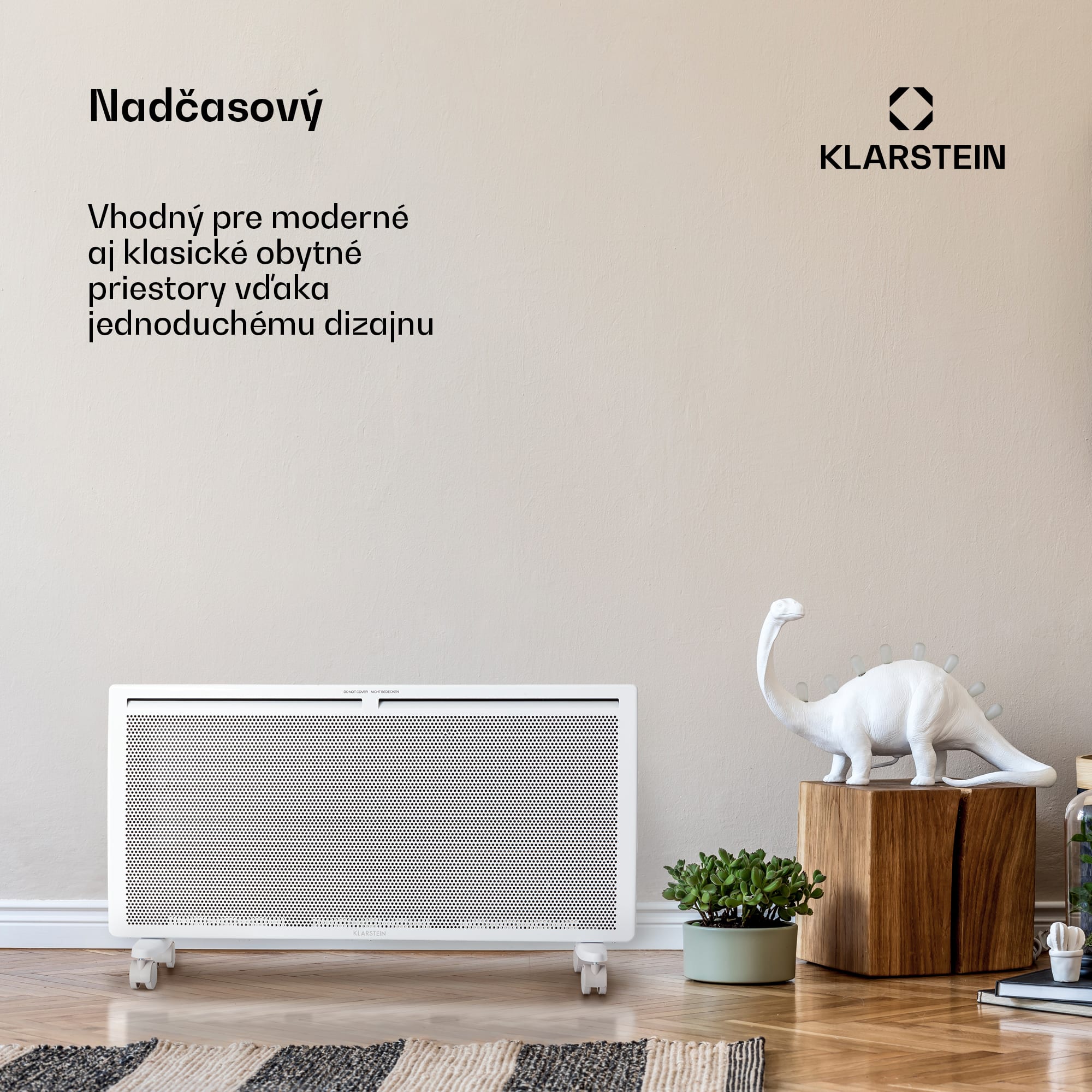 Klarstein Hot Spot Slimcurve Double Wave, konvektor, ohrievač 2 v 1, 2000 W, týždenný časovač, biely – Obrázok 2