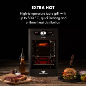 Klarstein Steakreaktor Core, vysokoteplotný gril, 2100 W, 800 °C, zapichovací teplomer
