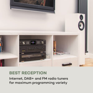 Auna iTuner 320 ME, digitálny HiFi tuner, Spotify Connect, BT, ovládanie cez aplikáciu, čierny