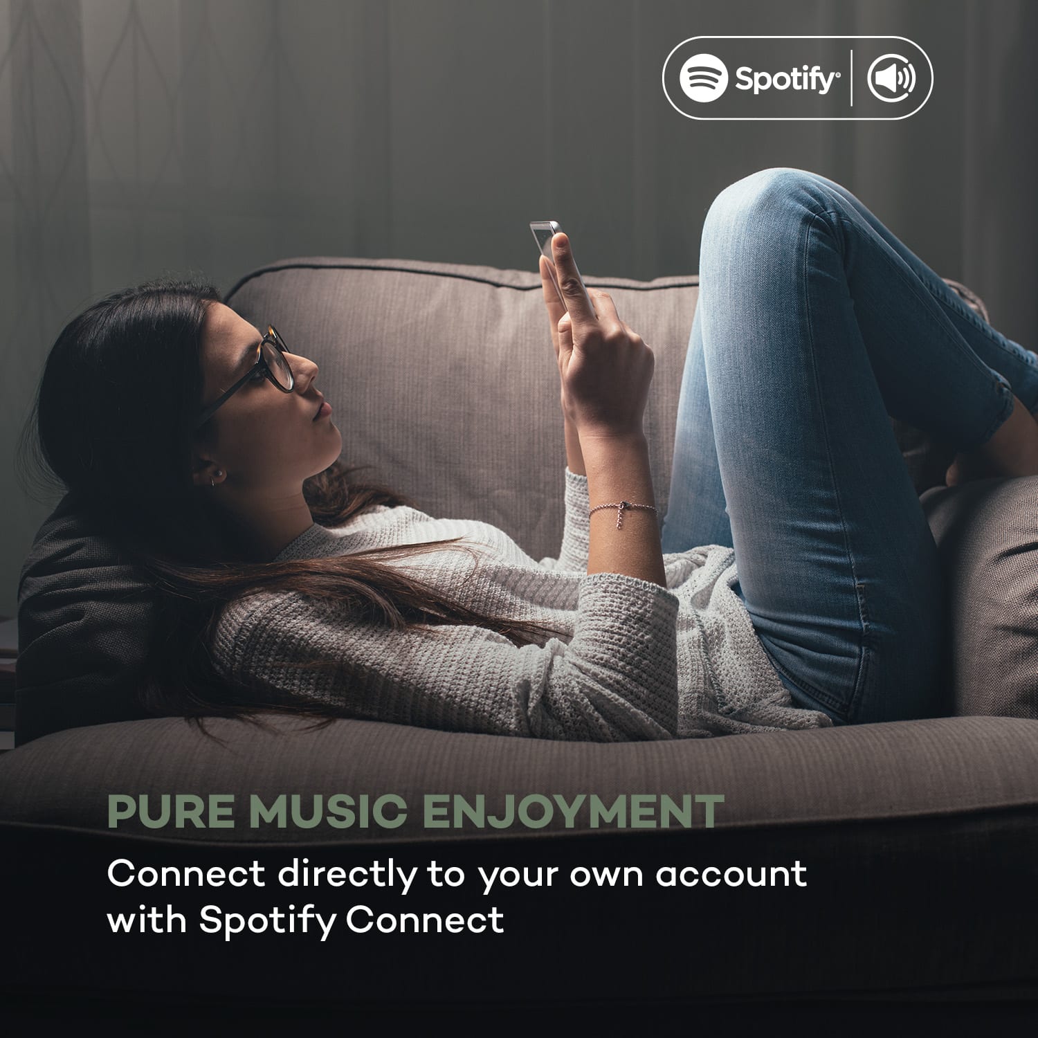 Auna iTuner 320 ME, digitálny HiFi tuner, Spotify Connect, BT, ovládanie cez aplikáciu, čierny – Obrázok 3
