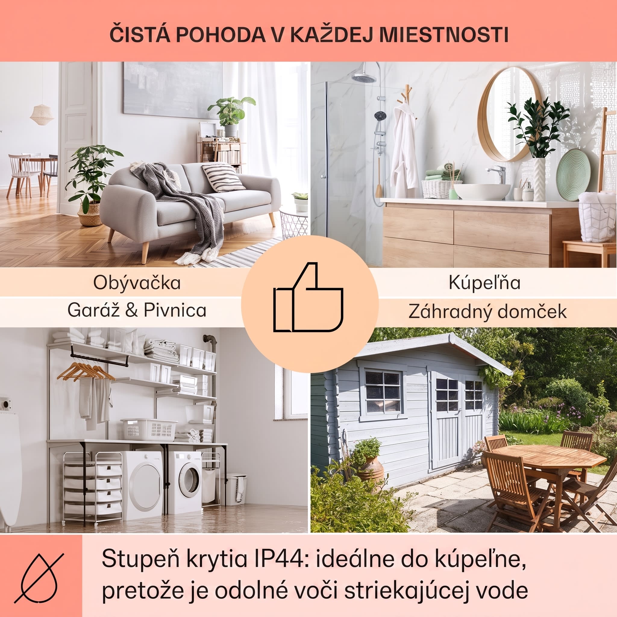 Klarstein Wonderwall Air Art Smart, infračervený ohrievač, 80 x 60 cm, 500 W, záhradná cesta – Obrázok 4