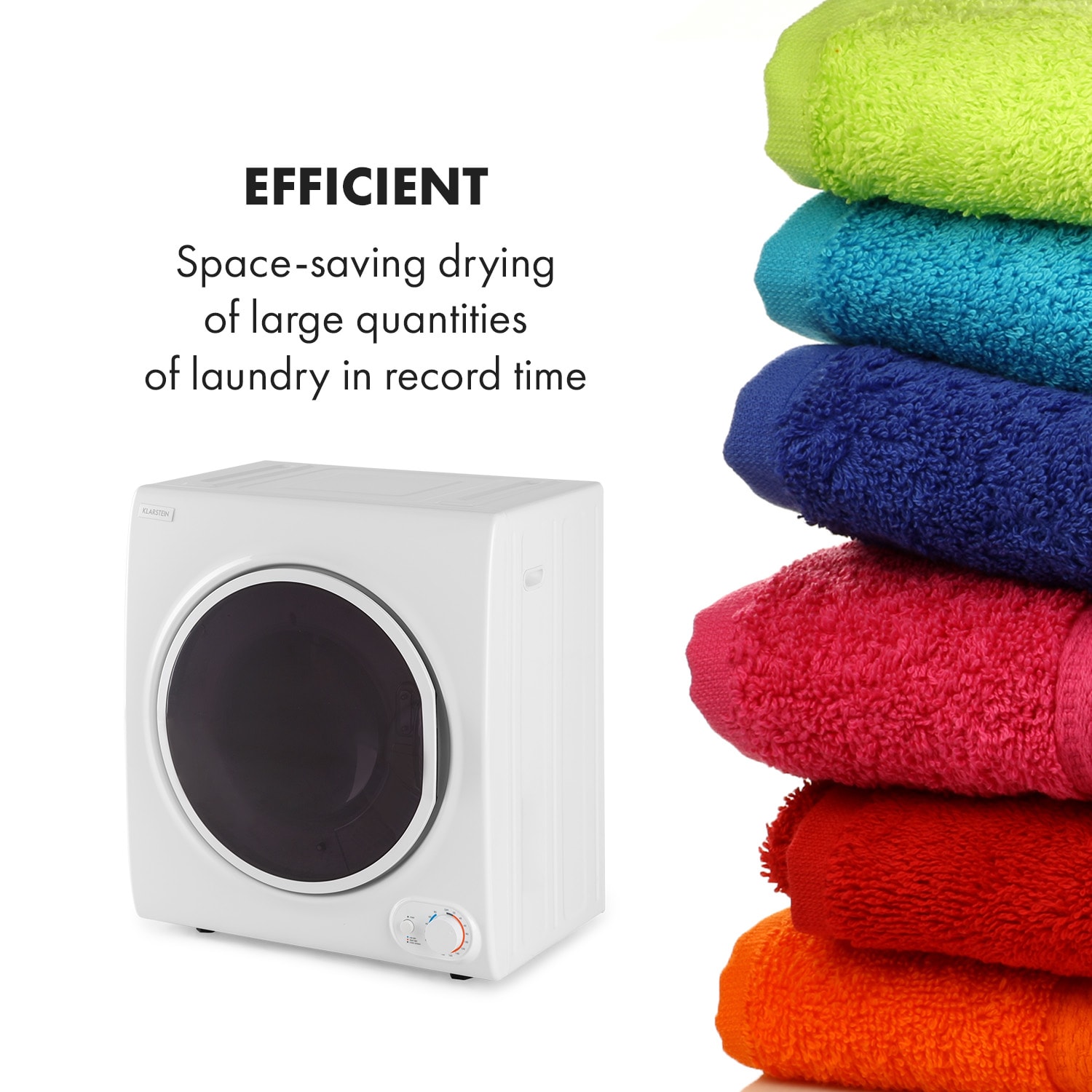 Klarstein Jet Set 4000, sušička bielizne, sušička s odsávaním vlhkého vzduchu, 1400W, TEE C, 4kg, 60cm, biela – Obrázok 3