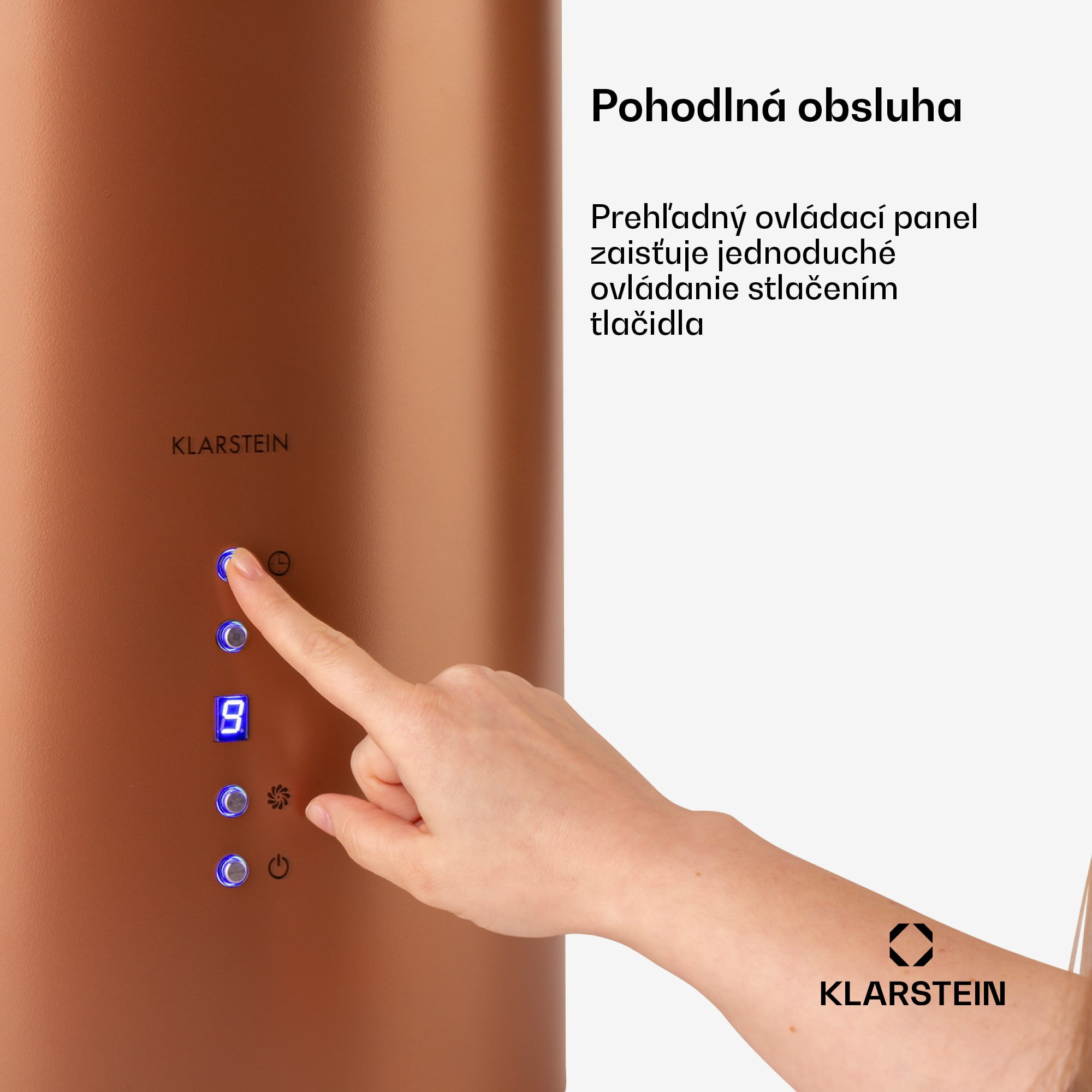 Klarstein Odsávač pár Barett v ostrovnom vyhotovení, Ø35 cm, recirkulačný režim, 522 m³/h, LED osvetlenie, filter s aktívnym uhlím – Obrázok 4