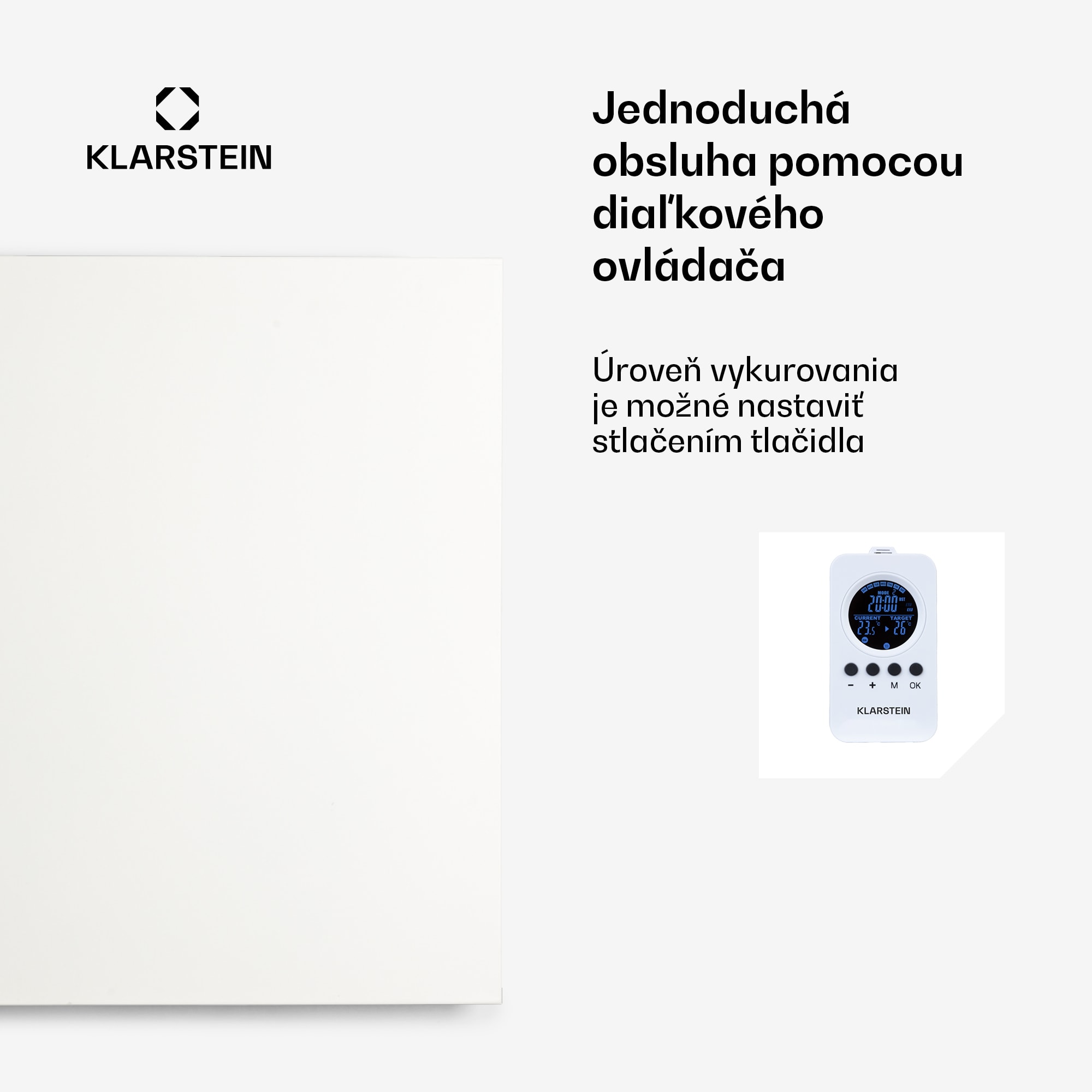 Klarstein Wonderwall Air Infinite 580 infračervené kúrenie 90 x 60 cm 580 W diaľkové ovládanie – Obrázok 3
