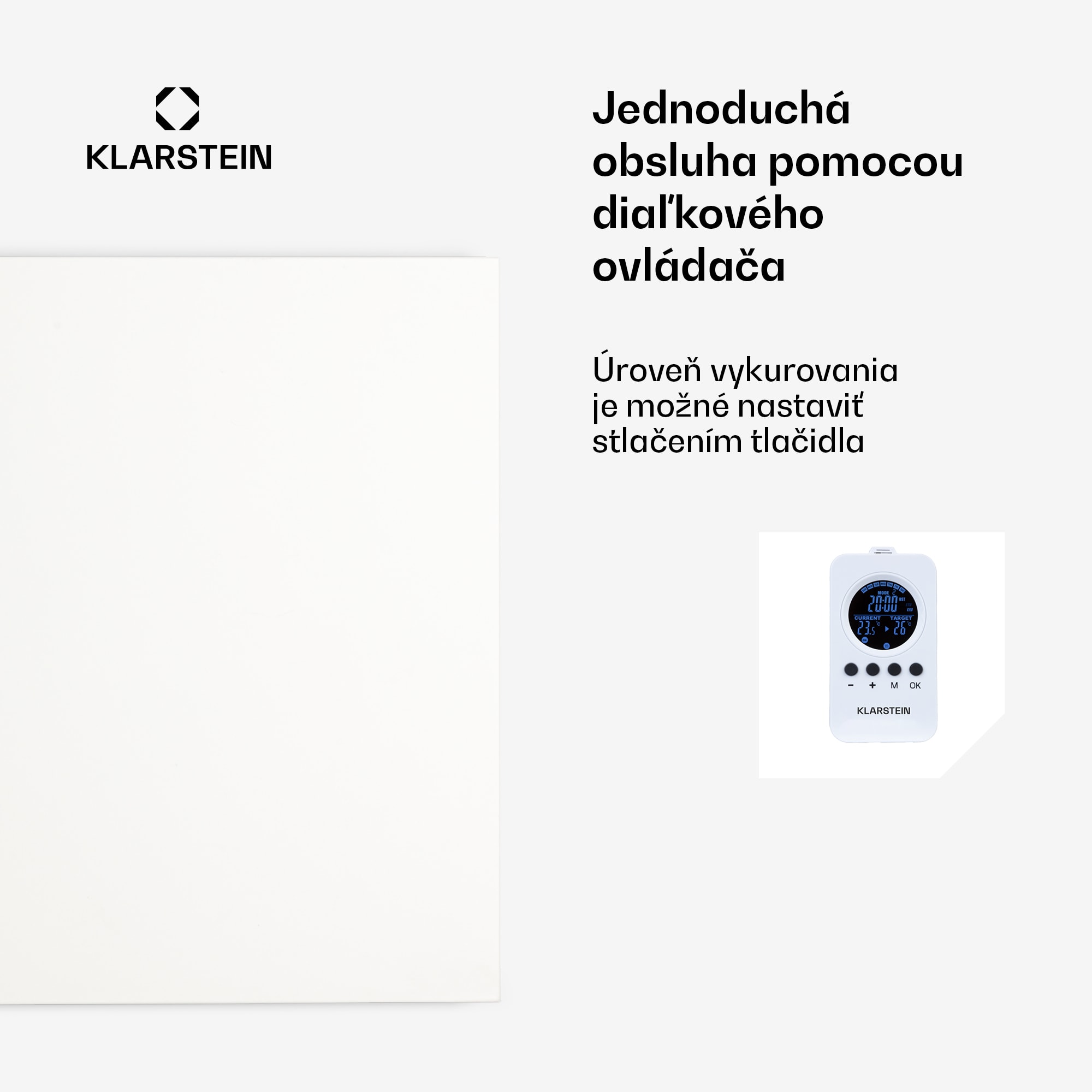 Klarstein Wonderwall Air Infinite 720 infračervené kúrenie 120x60 cm 720 W diaľkové ovládanie – Obrázok 3