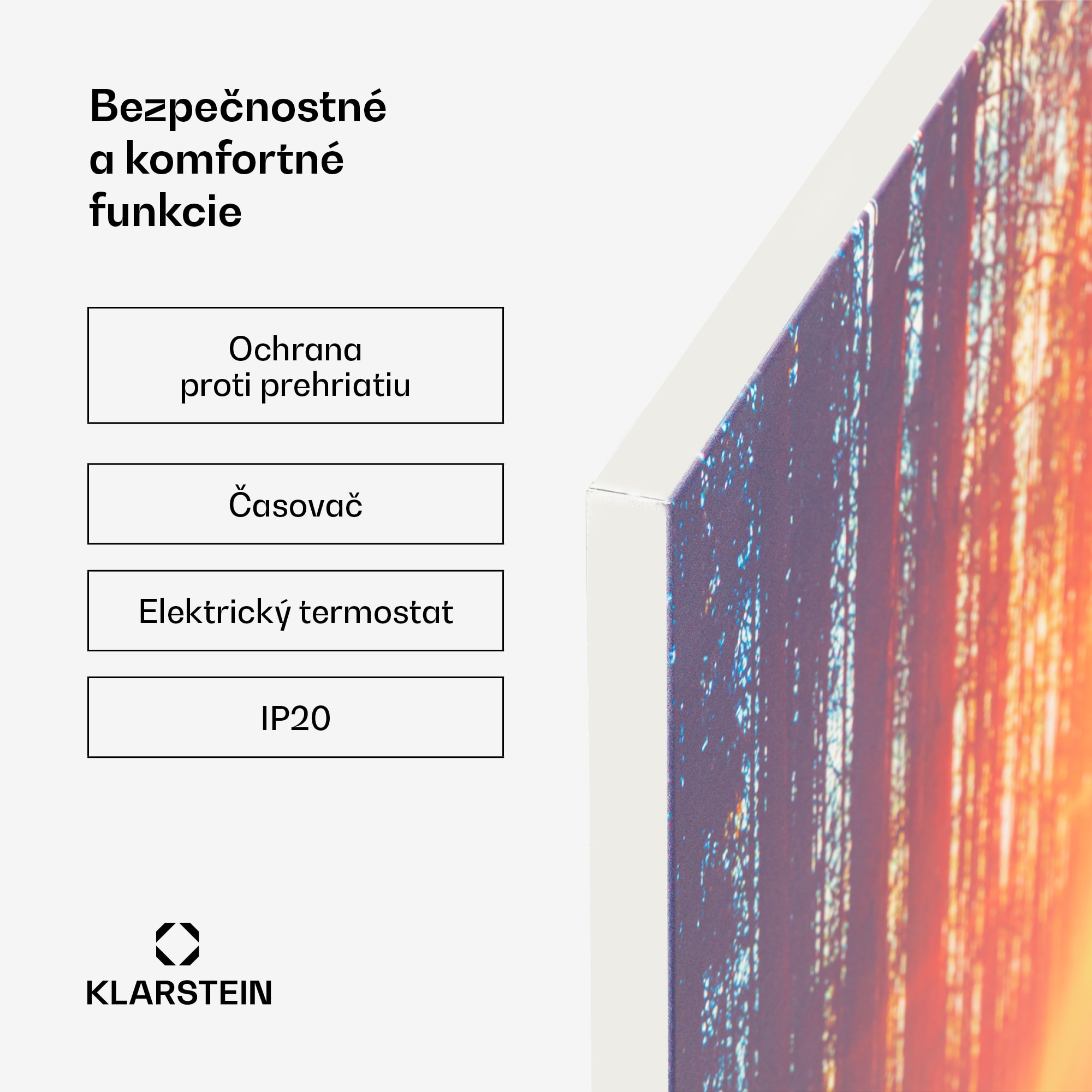 Klarstein Wonderwall Air Art Infinite 580 infračervené kúrenie 90x60 cm – Obrázok 4