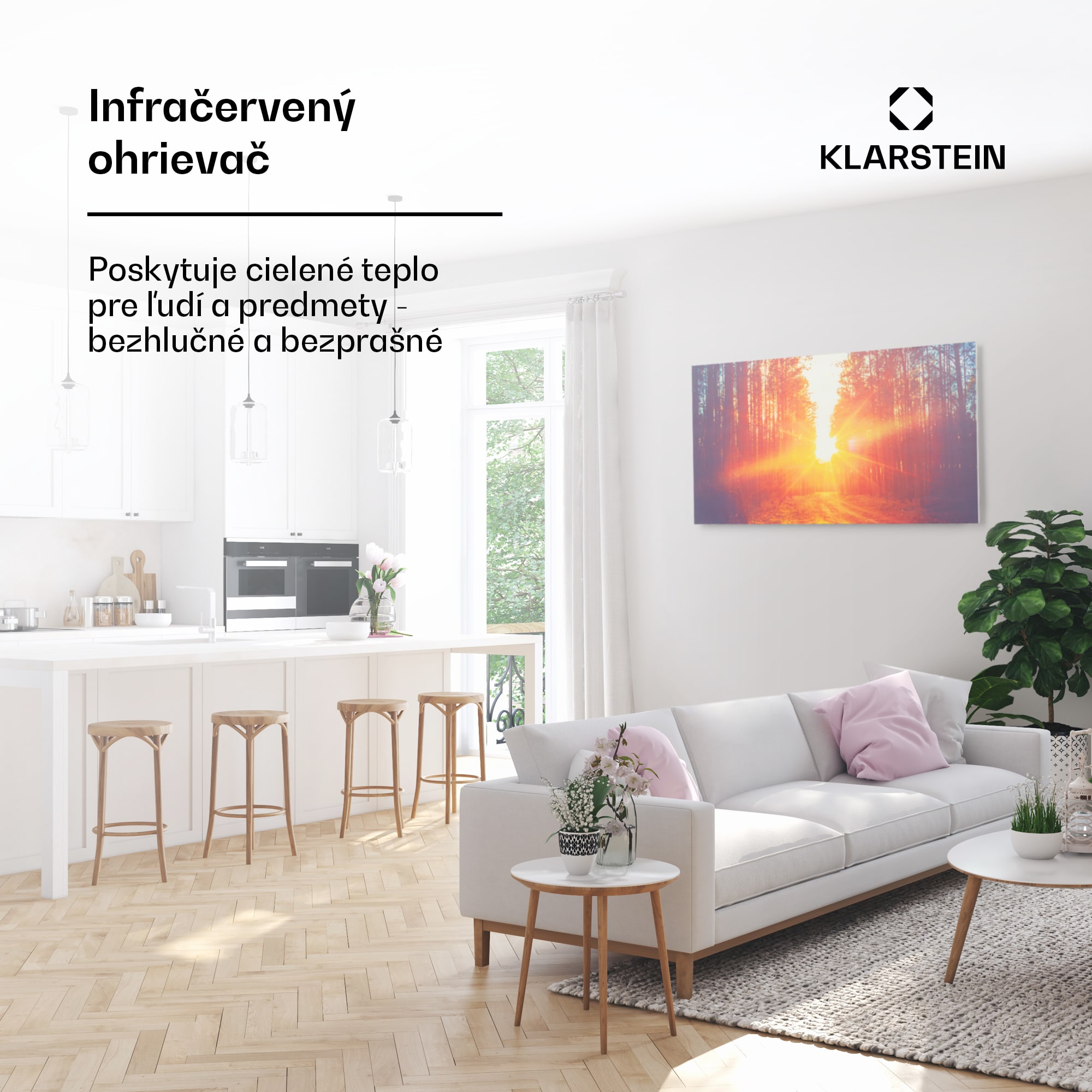 Klarstein Wonderwall Air Art Infinite 720 infračervené kúrenie 120x60 cm – Obrázok 2