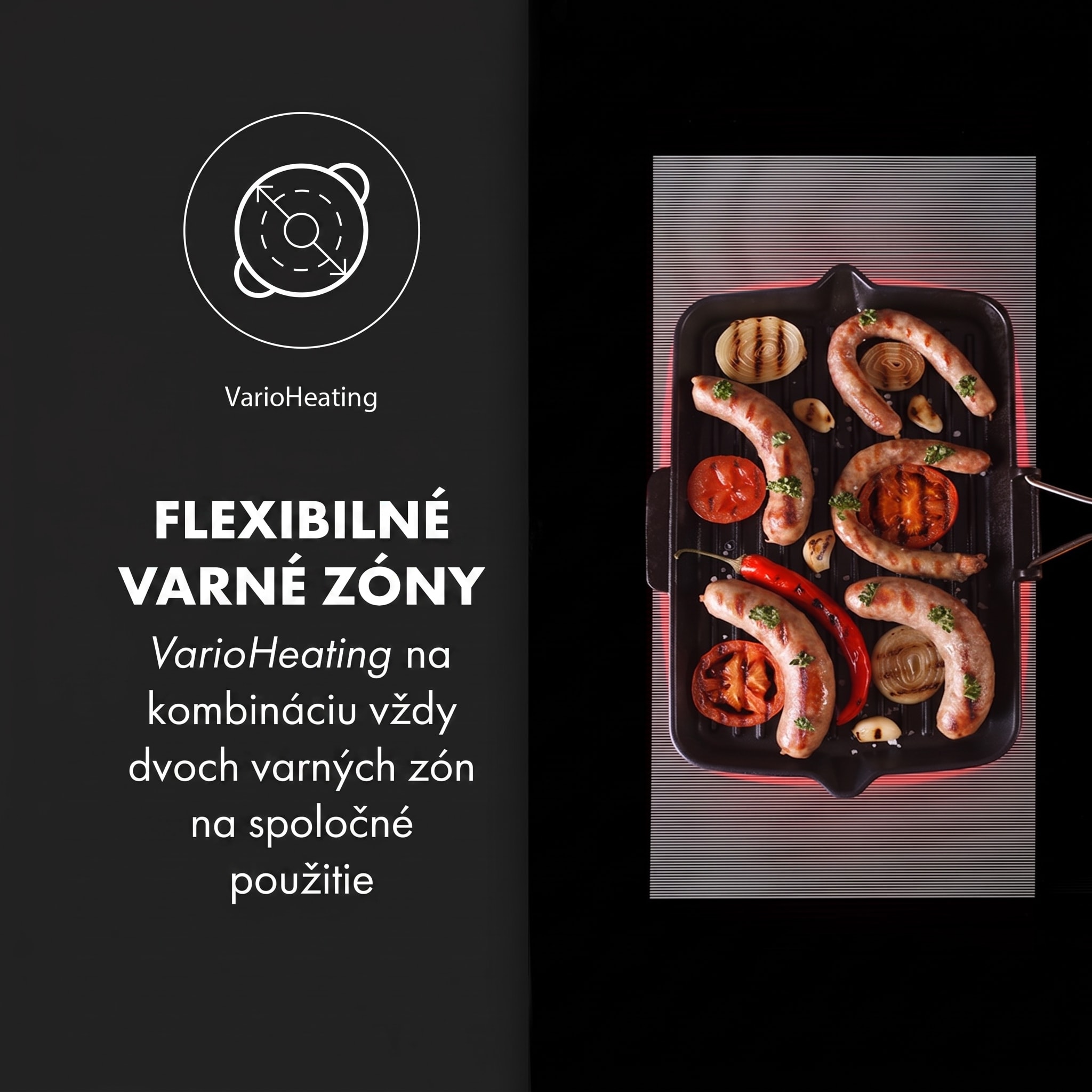 Klarstein Delicatessa 90 Flex, vstavaná indukčná varná doska, 7400 W, 5 zón, samostatná – Obrázok 2