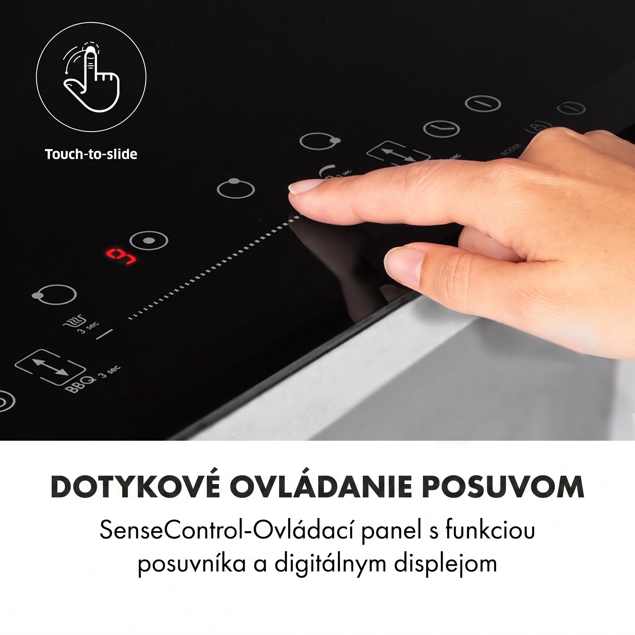 Klarstein Delicatessa 90 Flex, vstavaná indukčná varná doska, 7400 W, 5 zón, samostatná – Obrázok 4