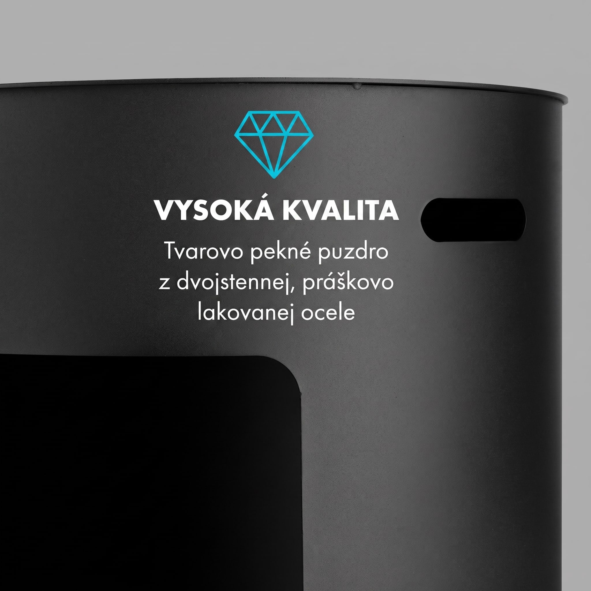 Klarstein Phantasma Niro, etanolový krb, bezpečnostný horák, hasiaca pomôcka, doba horenia 3,5 h – Obrázok 2